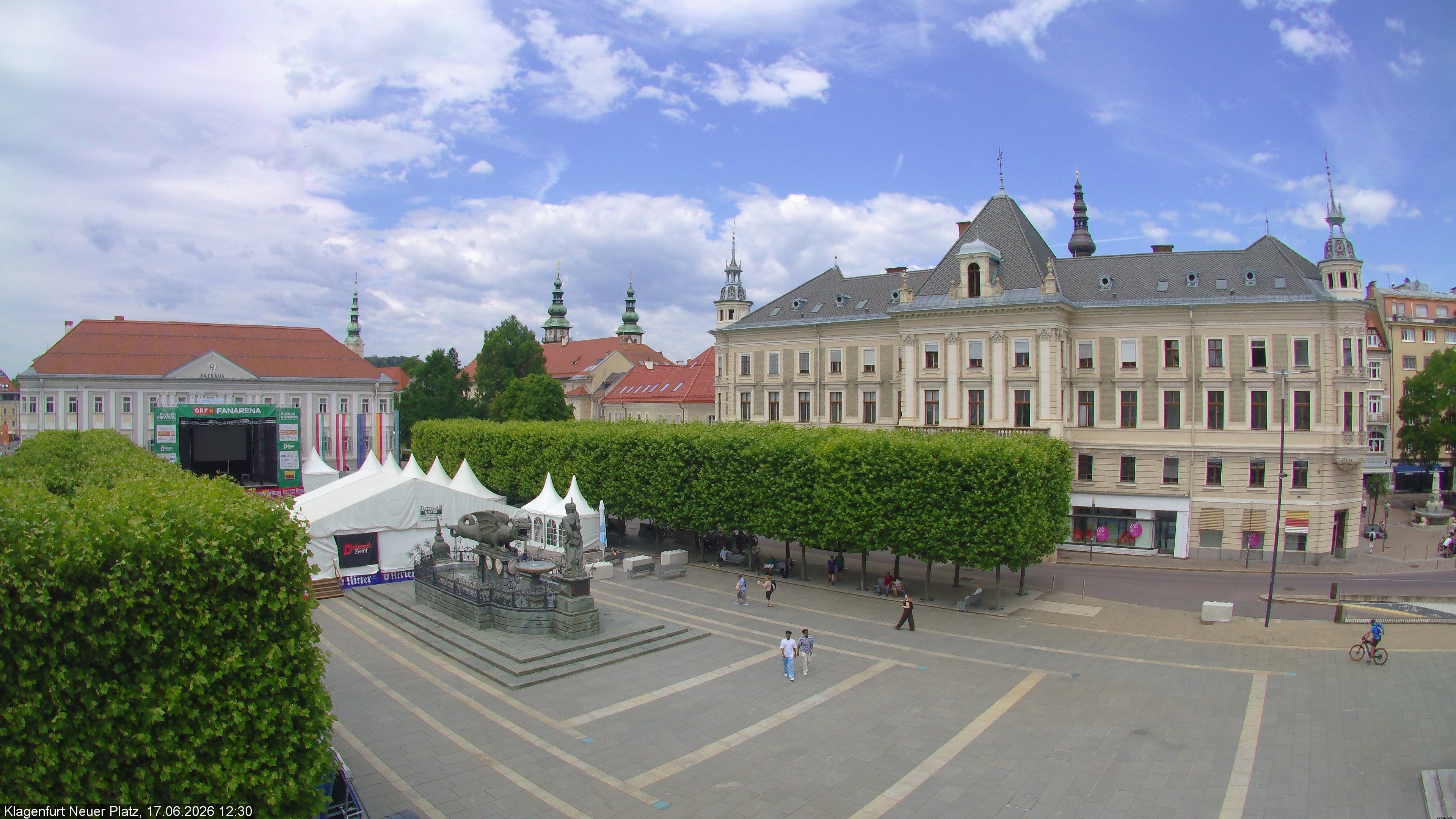 Archiv Foto Webcam Neuer Platz (Klagenfurt)