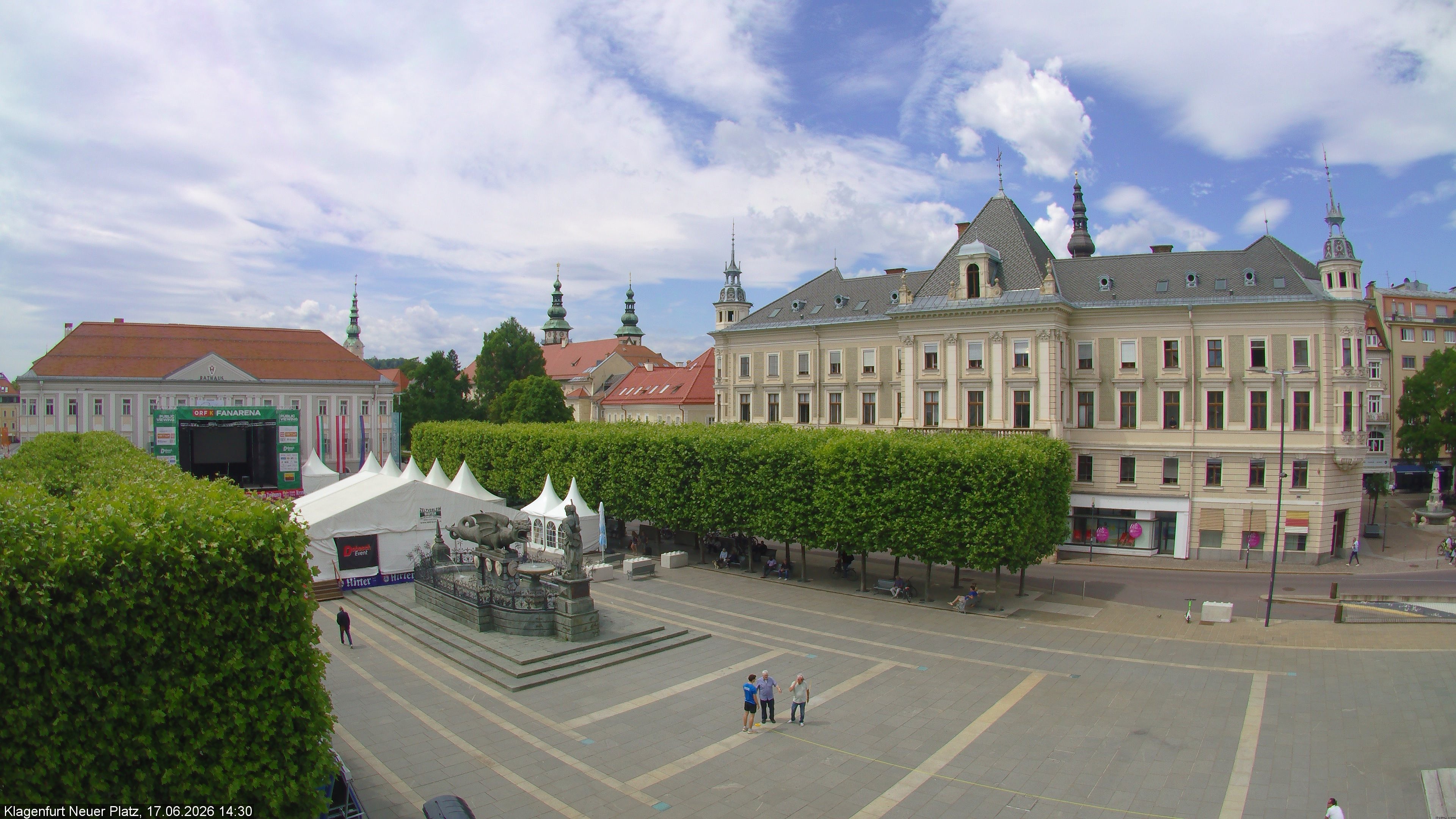 Archiv Foto Webcam Neuer Platz (Klagenfurt)