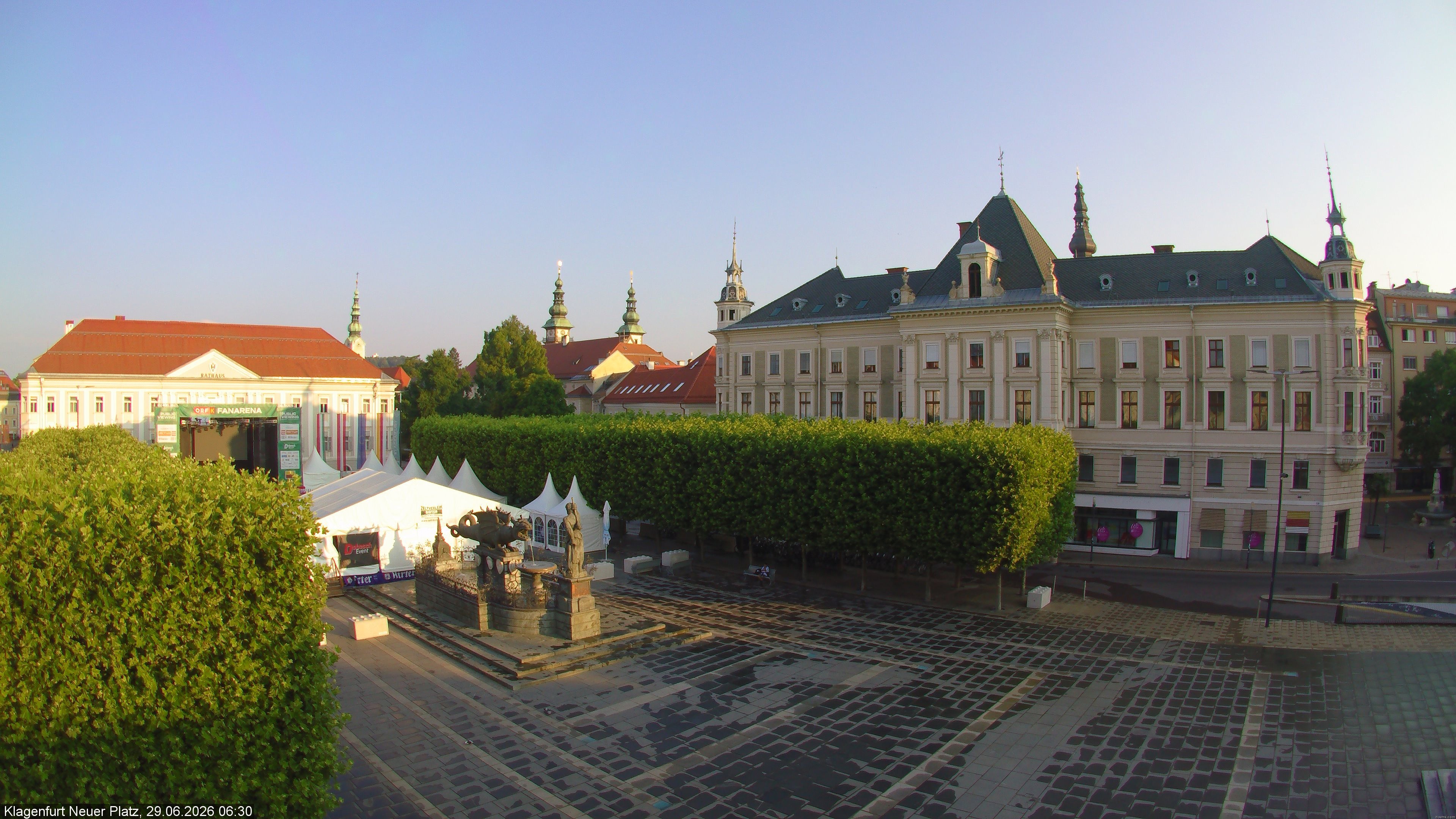 Archiv Foto Webcam Neuer Platz (Klagenfurt)
