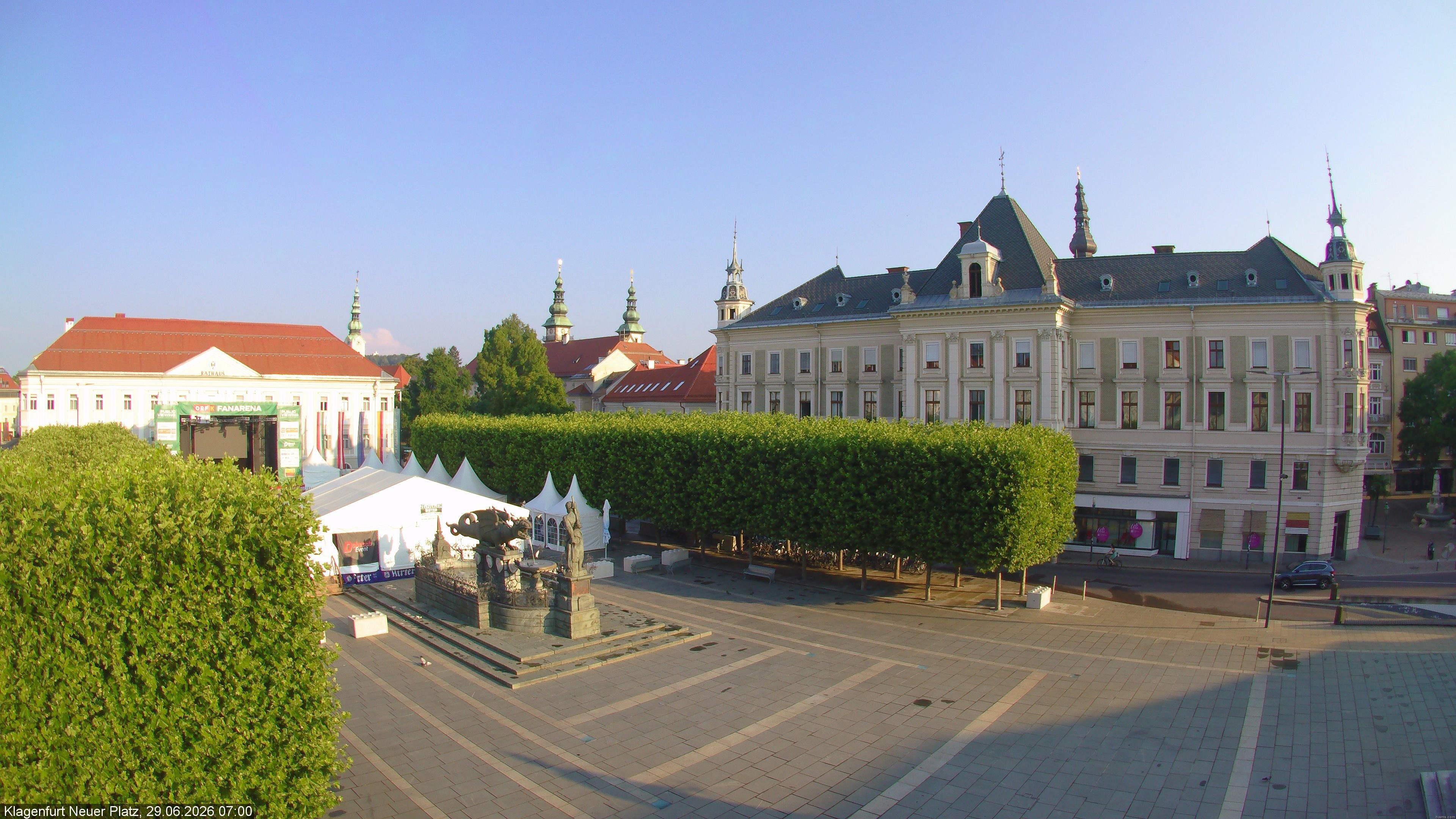 Archiv Foto Webcam Neuer Platz (Klagenfurt)