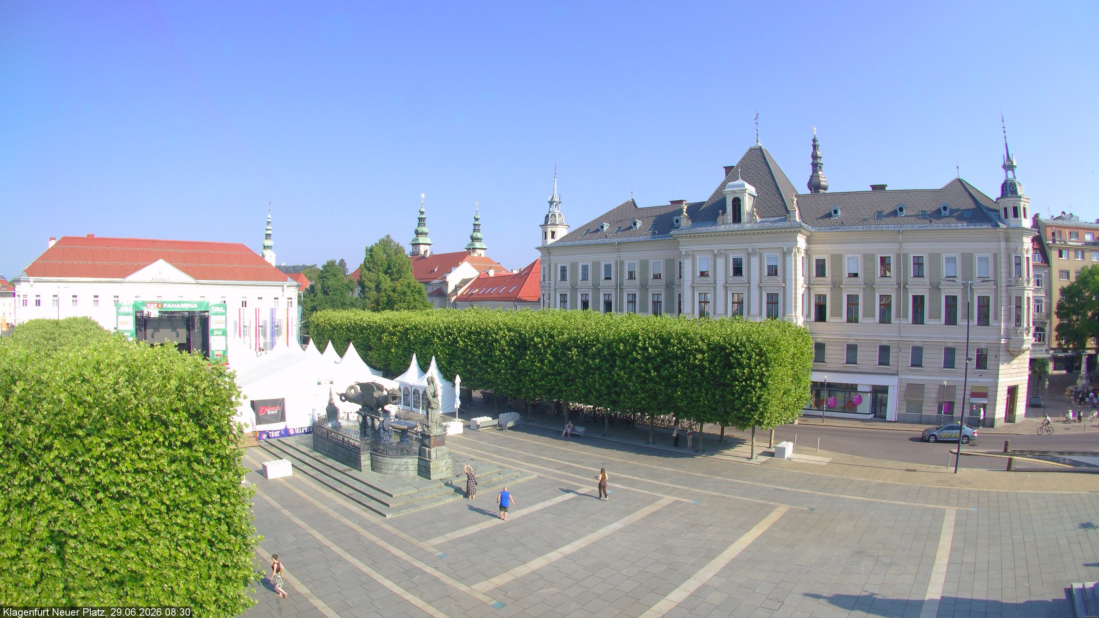 Archiv Foto Webcam Neuer Platz (Klagenfurt)