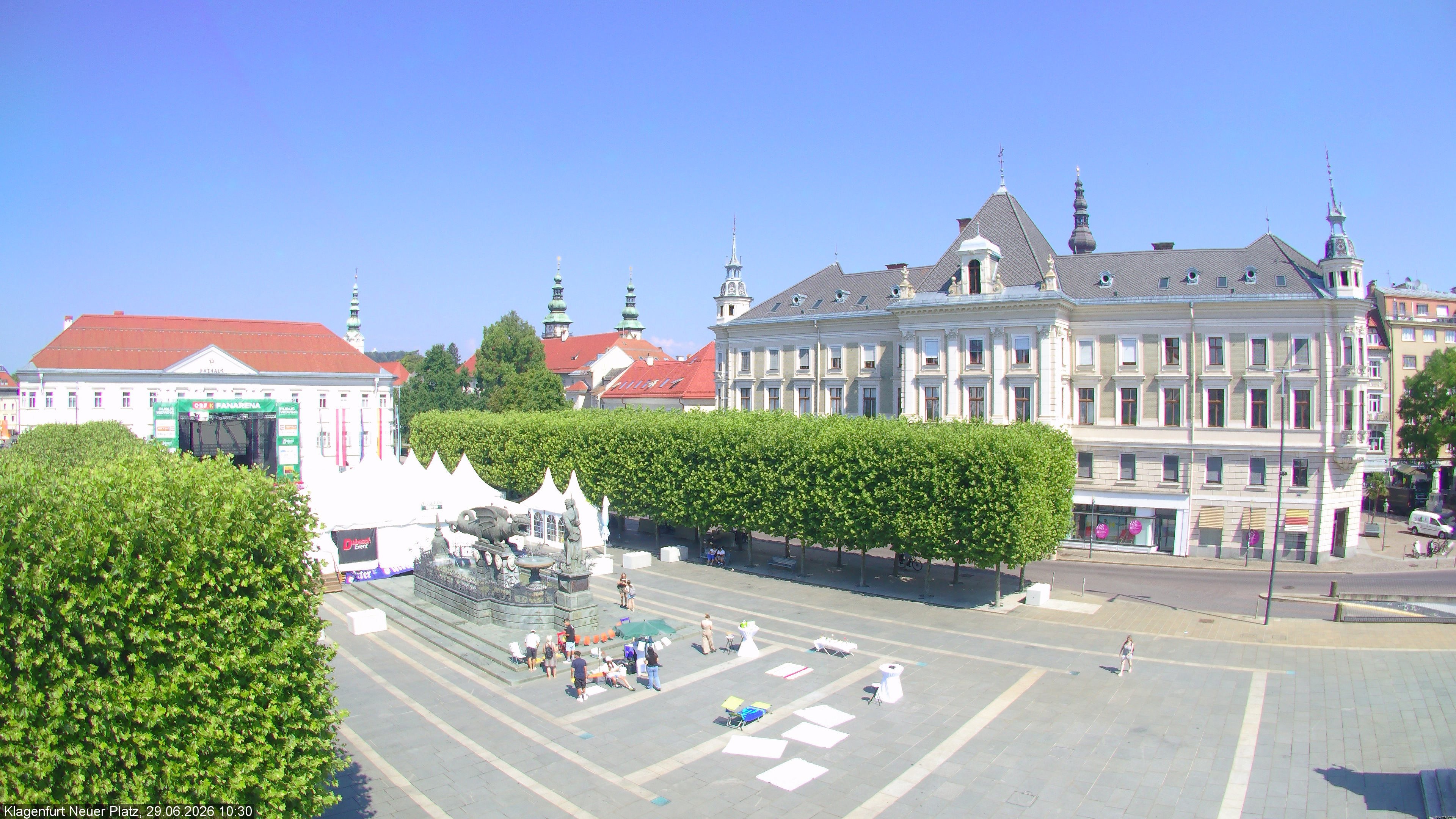 Archiv Foto Webcam Neuer Platz (Klagenfurt)