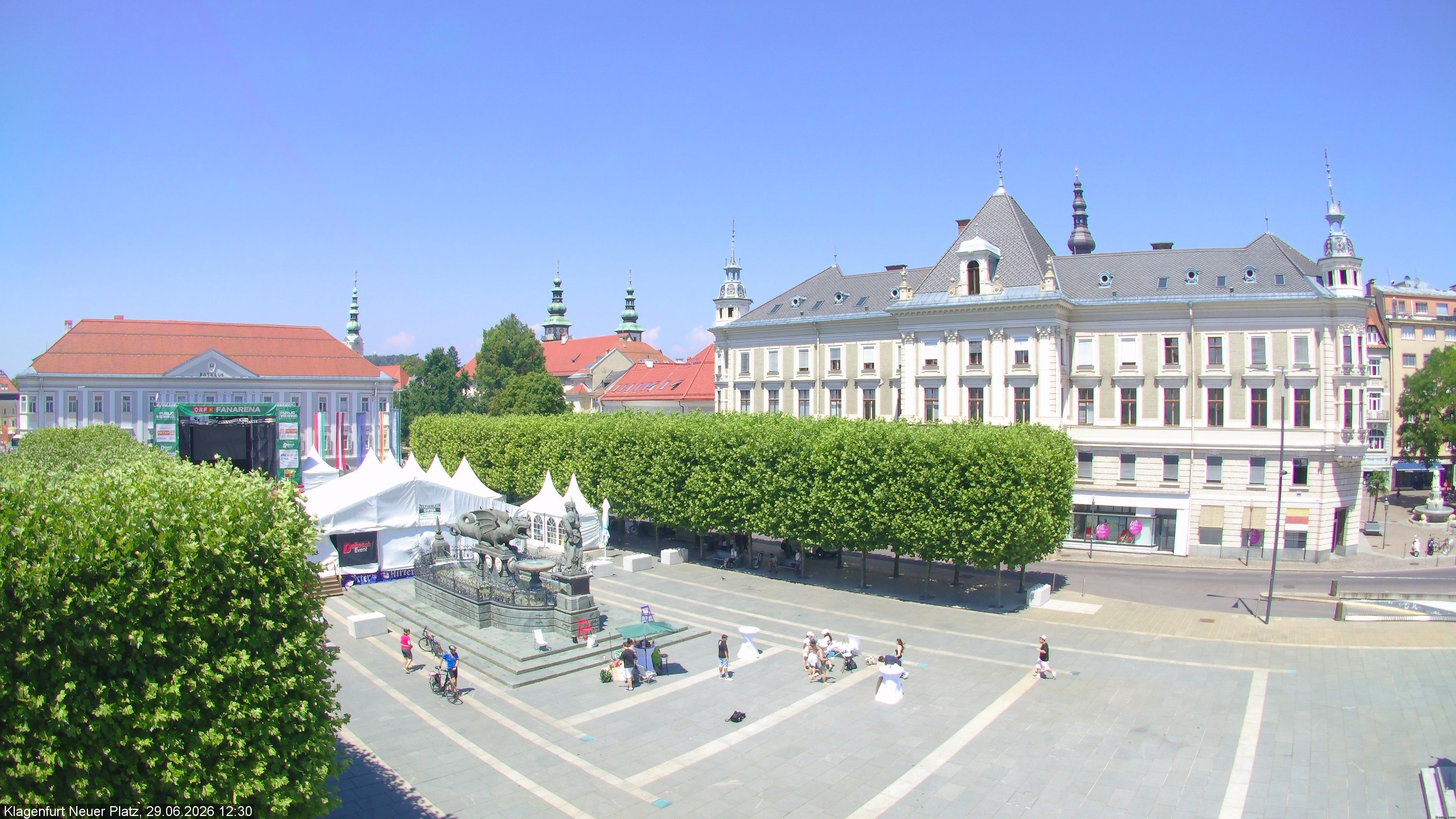 Archiv Foto Webcam Neuer Platz (Klagenfurt)
