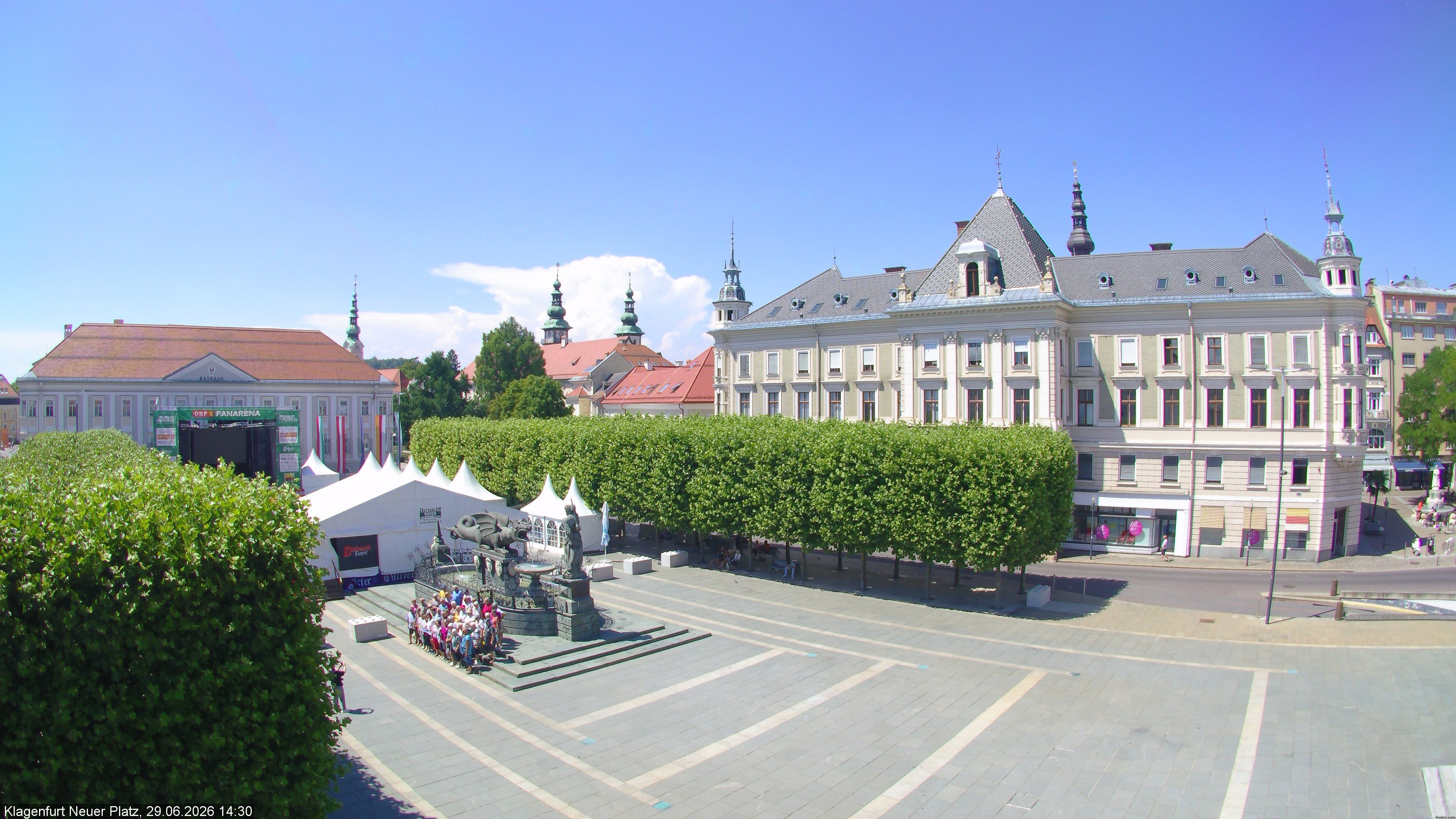 Archiv Foto Webcam Neuer Platz (Klagenfurt)