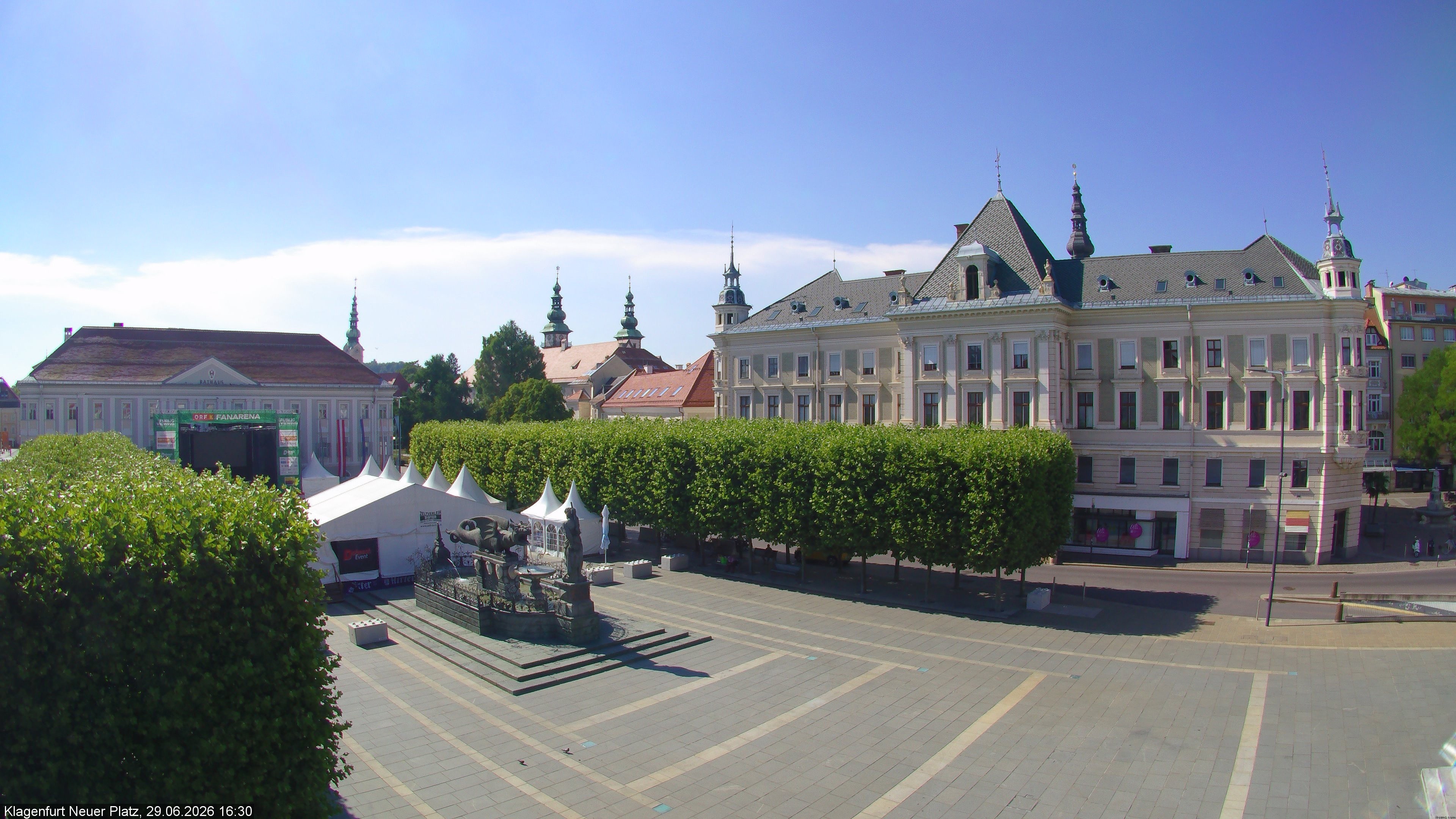 Archiv Foto Webcam Neuer Platz (Klagenfurt)