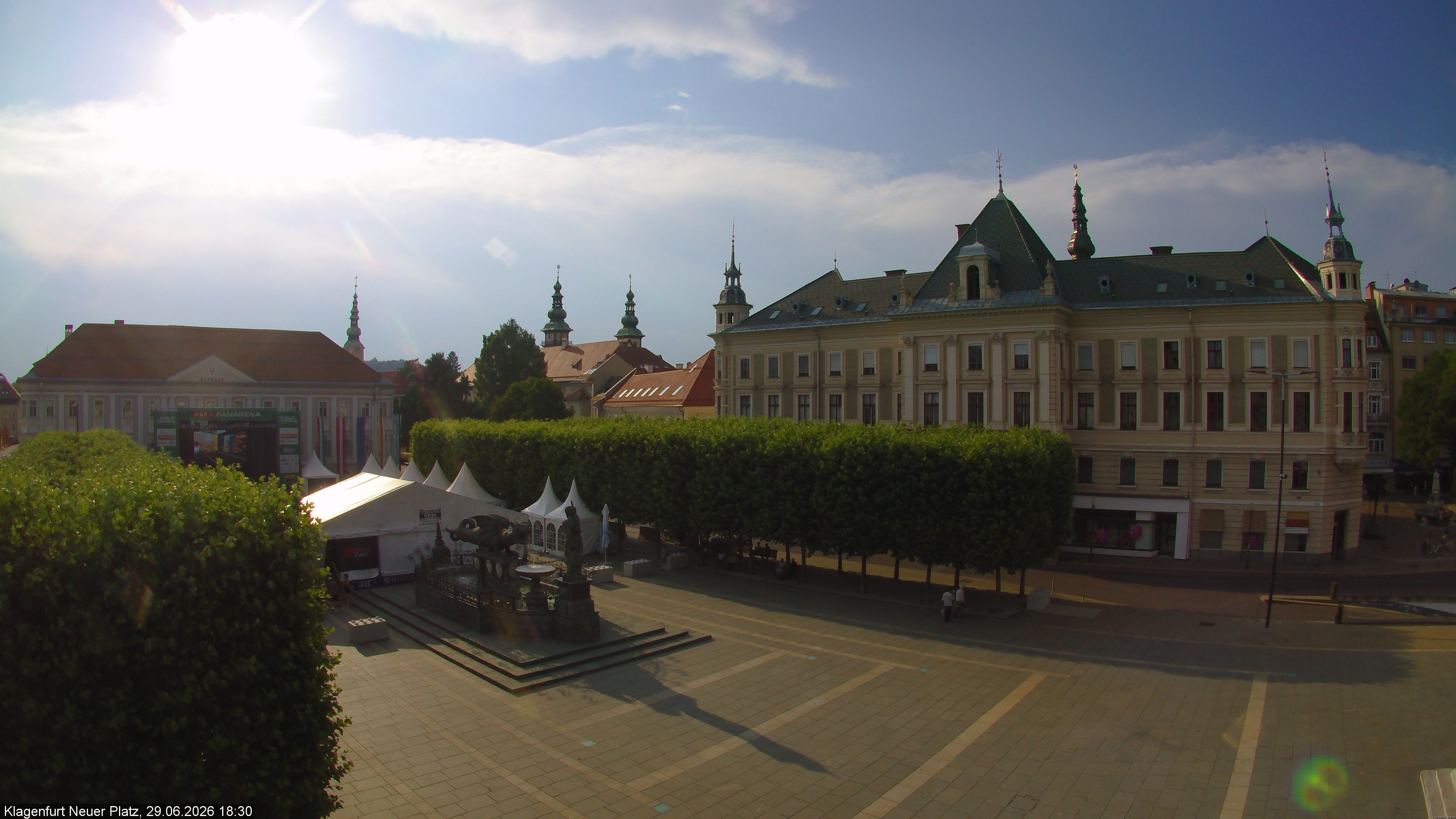 Archiv Foto Webcam Neuer Platz (Klagenfurt)
