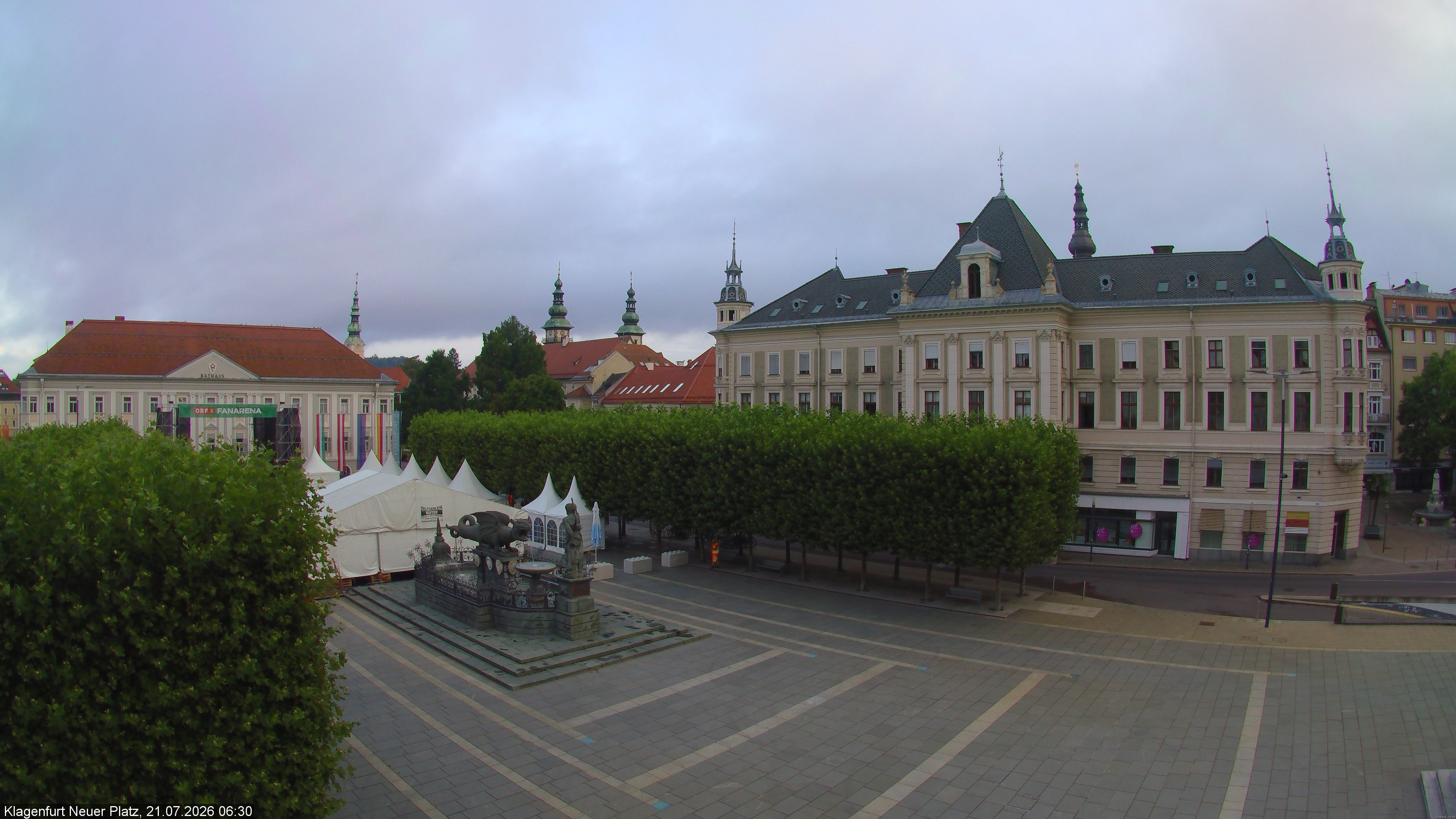 Archiv Foto Webcam Neuer Platz (Klagenfurt)