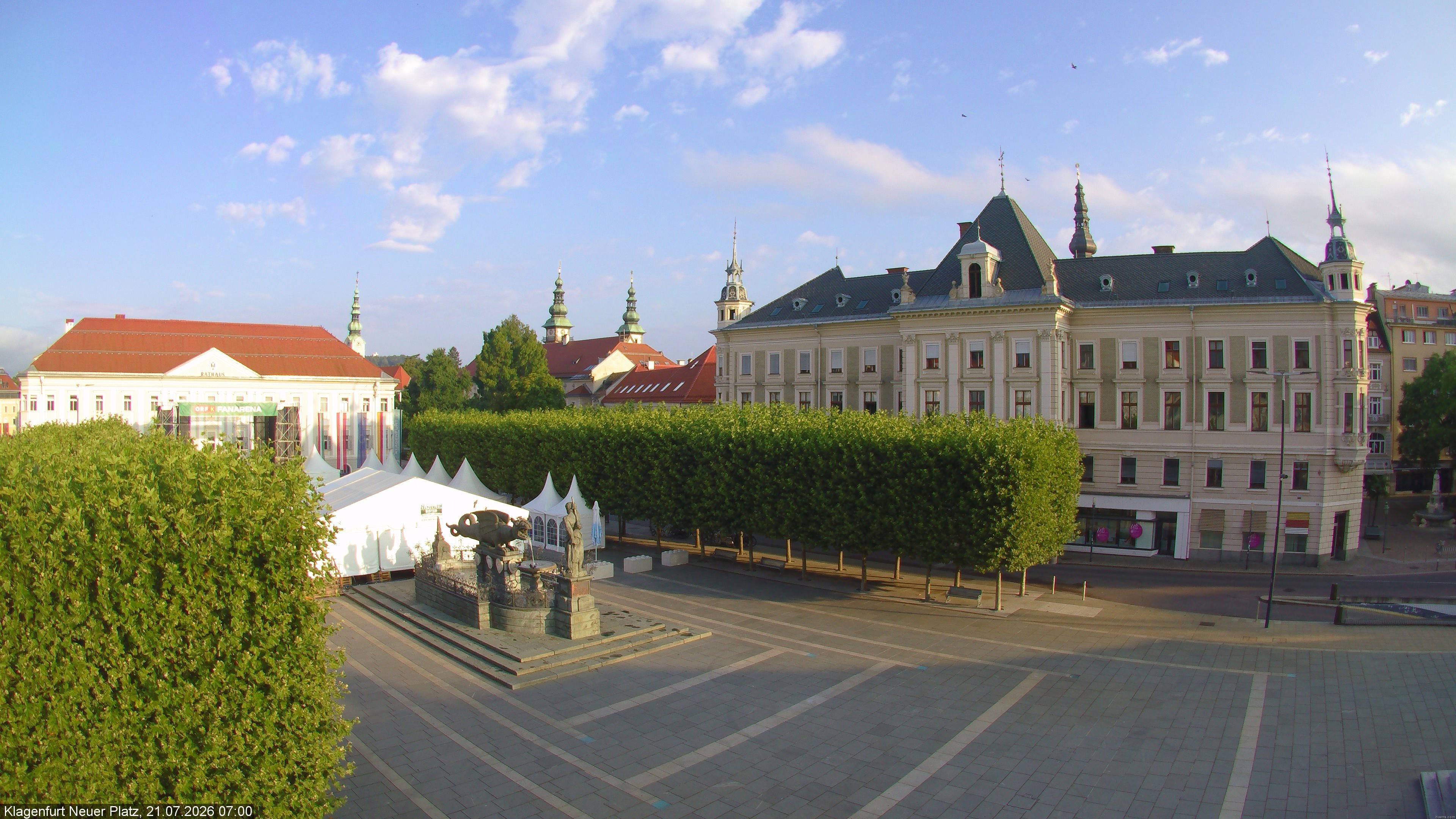 Archiv Foto Webcam Neuer Platz (Klagenfurt)