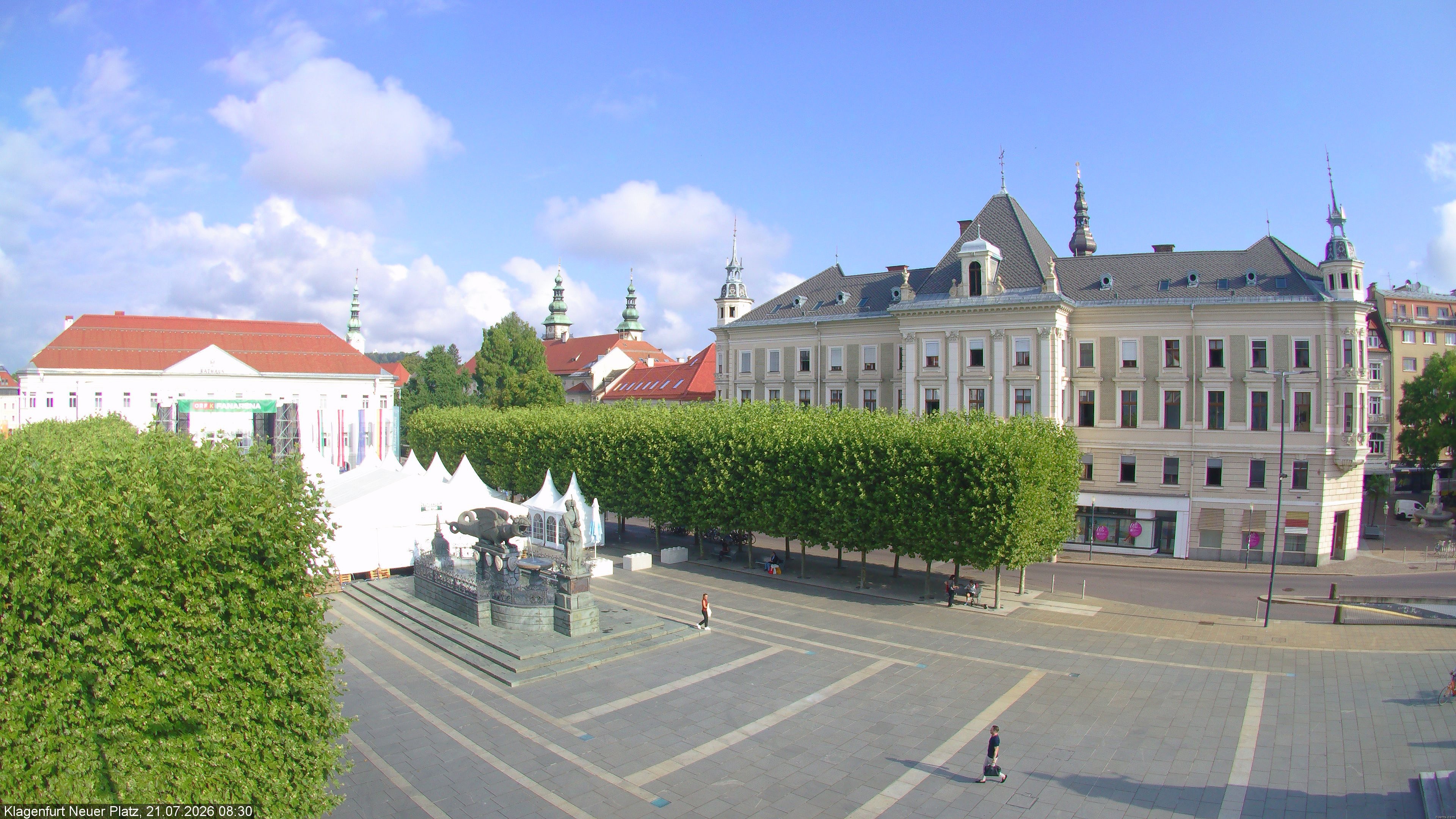 Archiv Foto Webcam Neuer Platz (Klagenfurt)