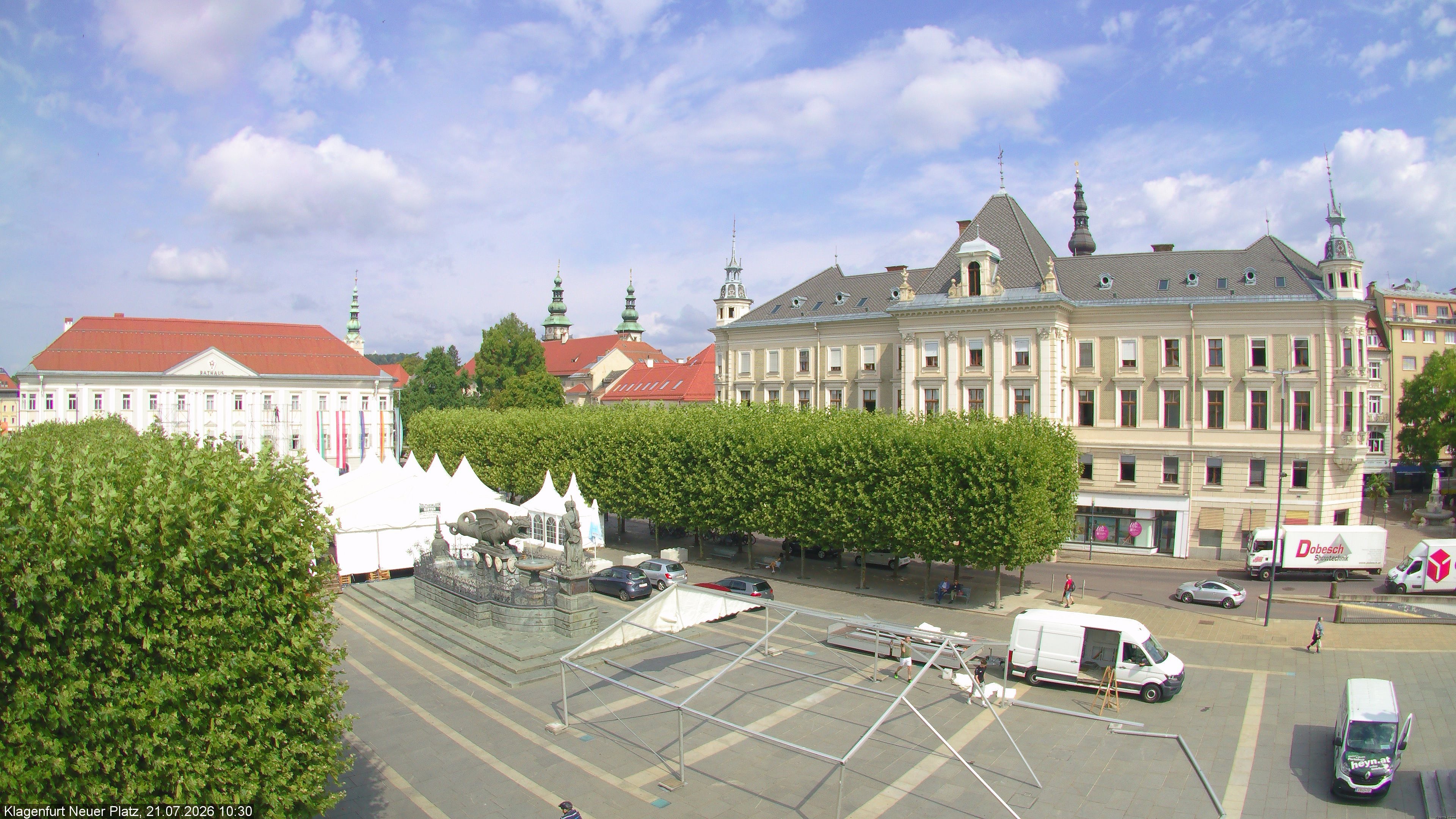 Archiv Foto Webcam Neuer Platz (Klagenfurt)