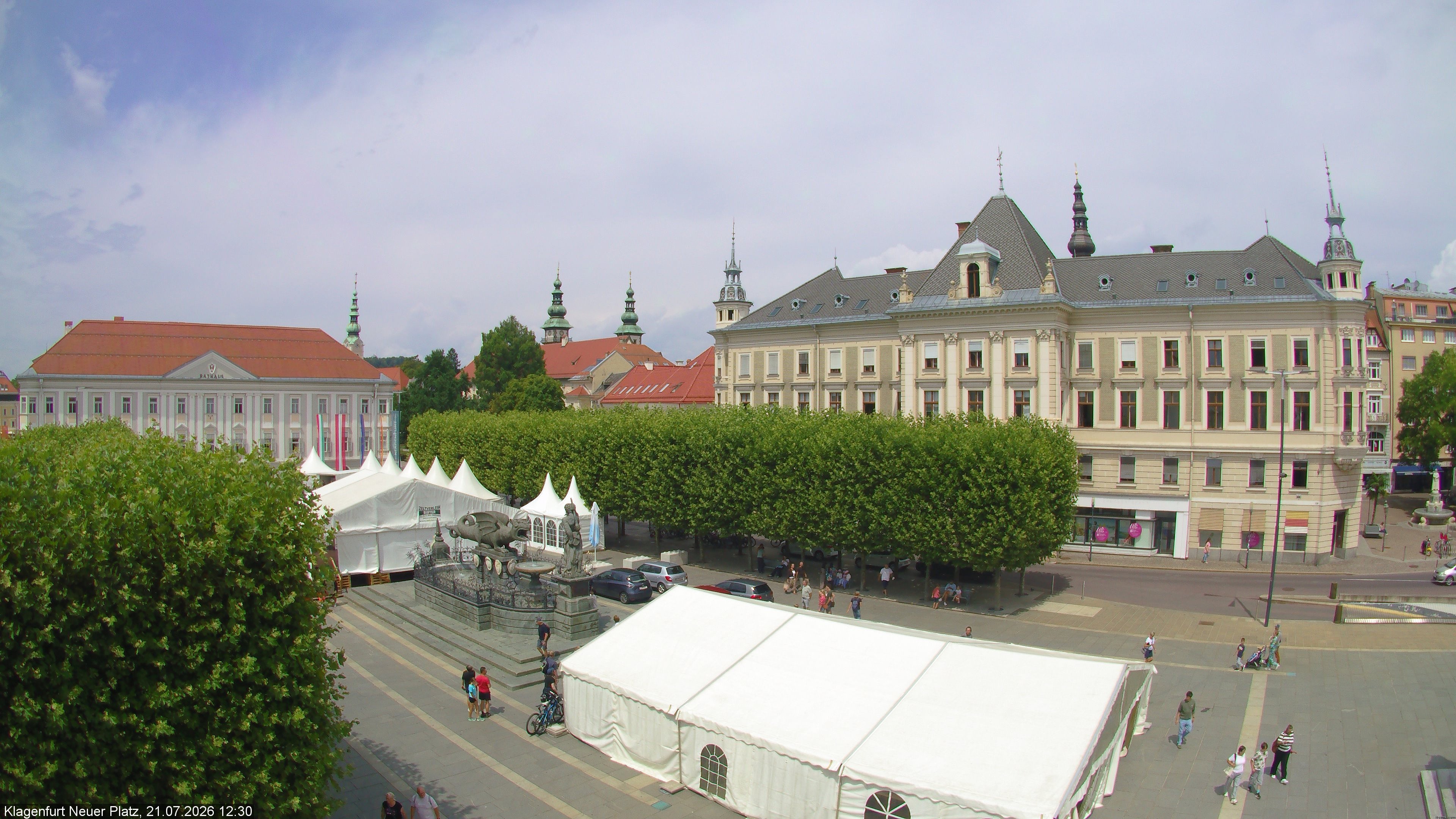 Archiv Foto Webcam Neuer Platz (Klagenfurt)