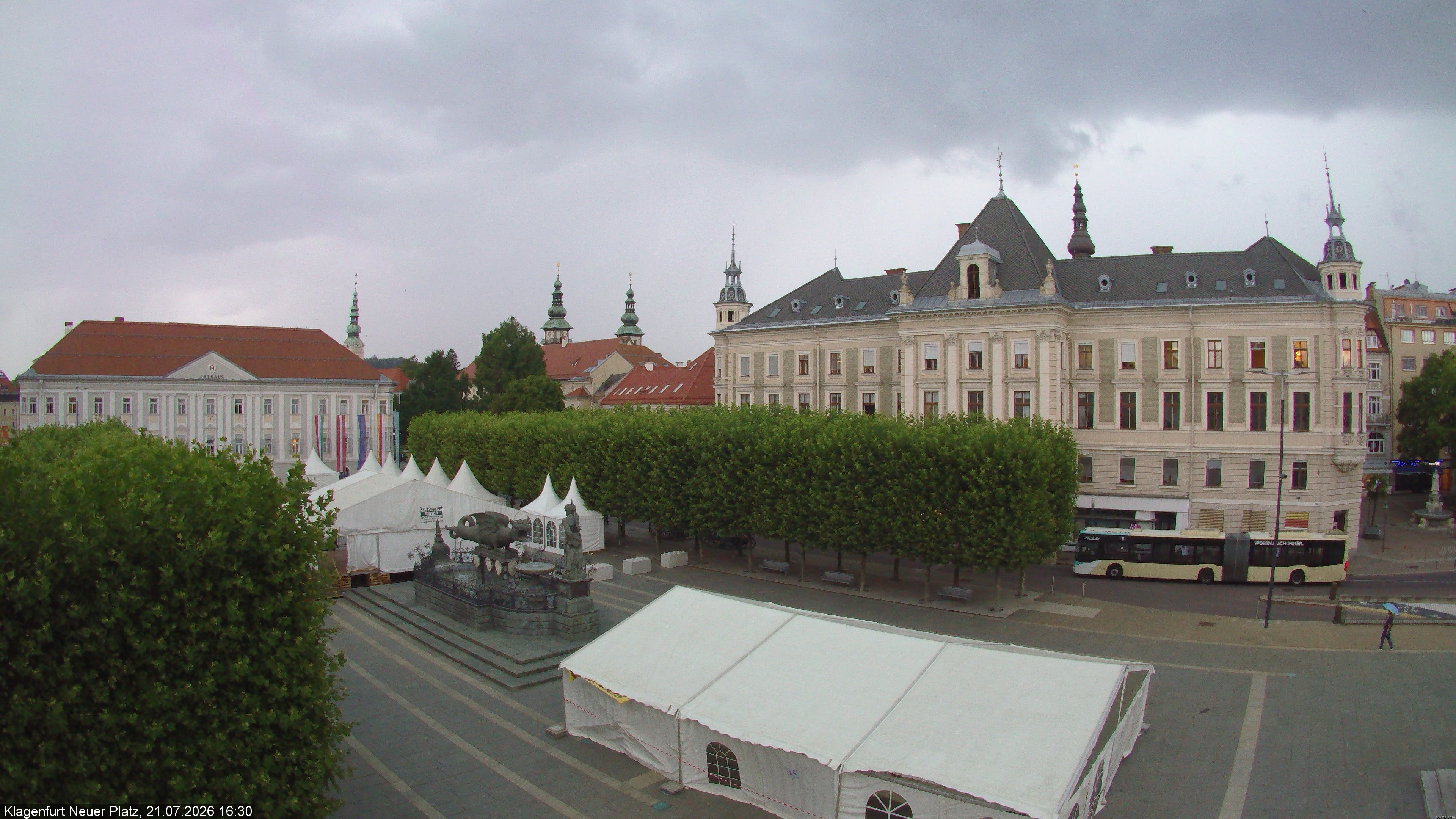 Archiv Foto Webcam Neuer Platz (Klagenfurt)