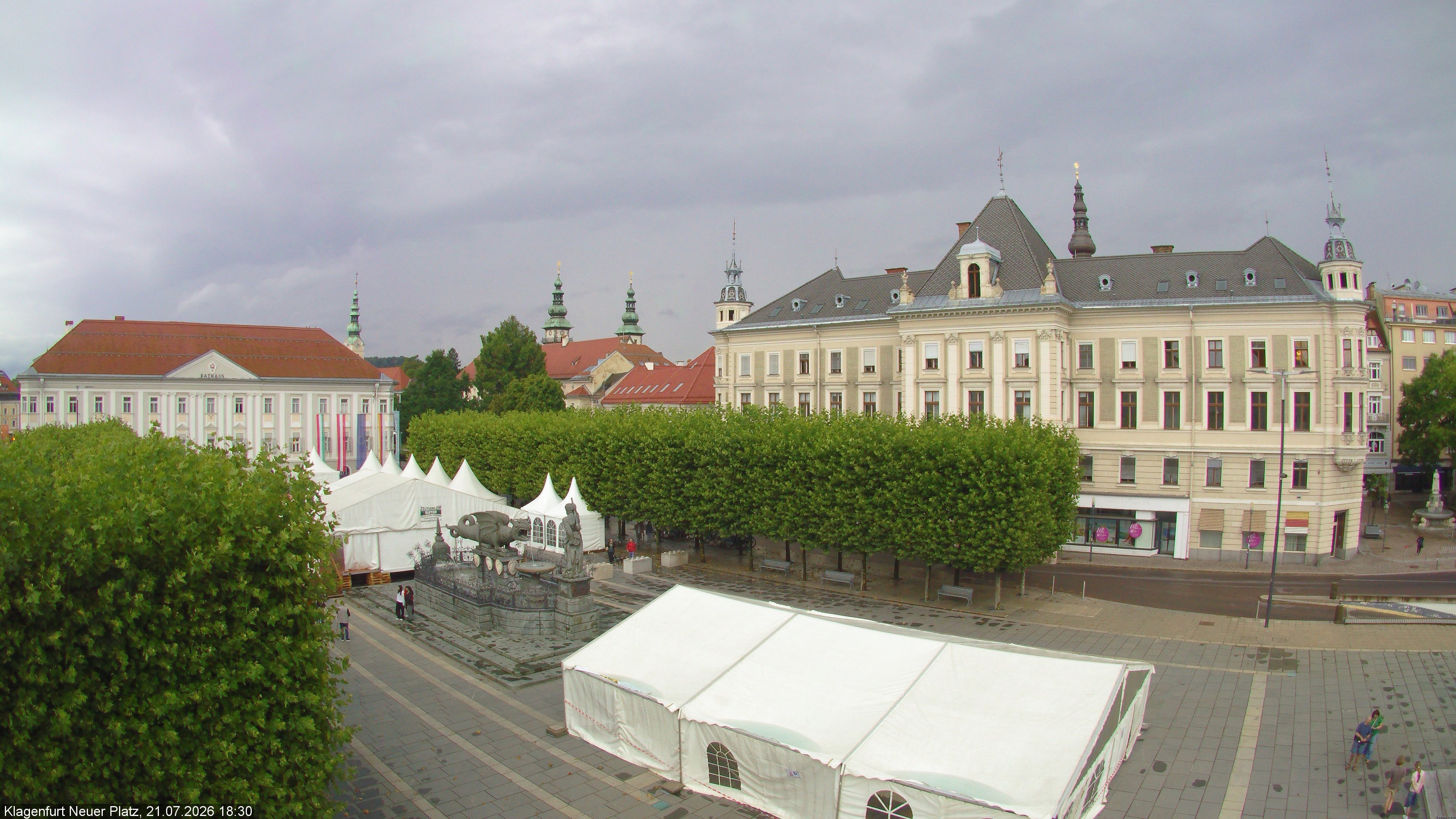 Archiv Foto Webcam Neuer Platz (Klagenfurt)