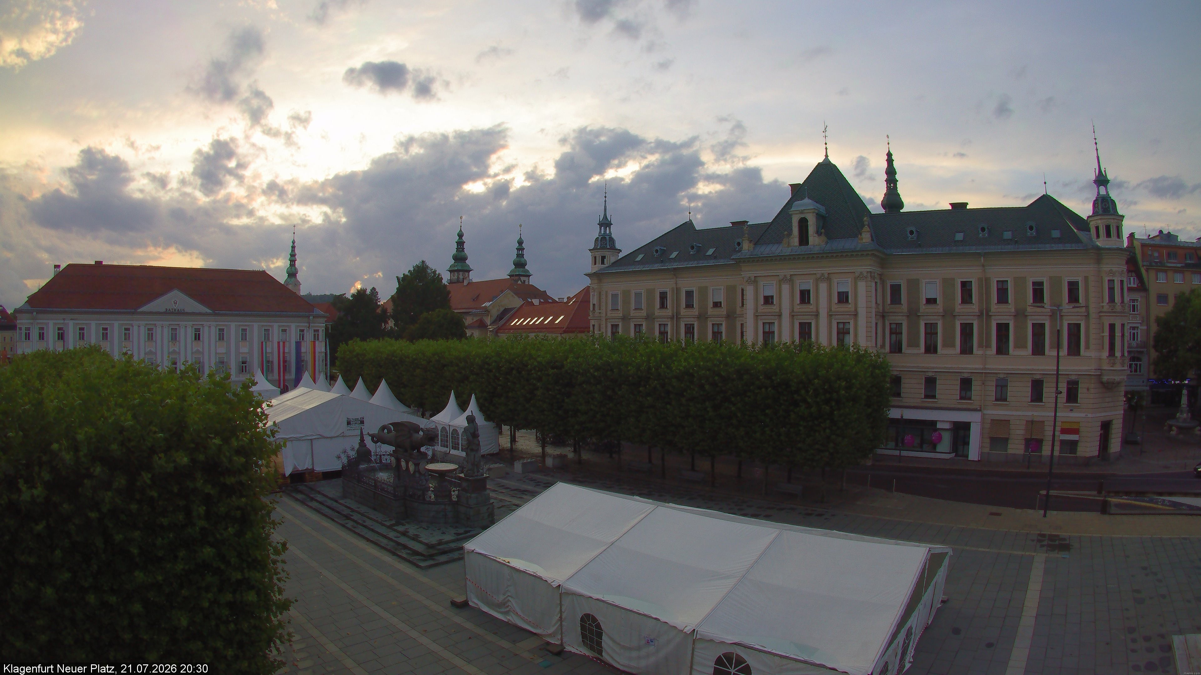 Archiv Foto Webcam Neuer Platz (Klagenfurt)