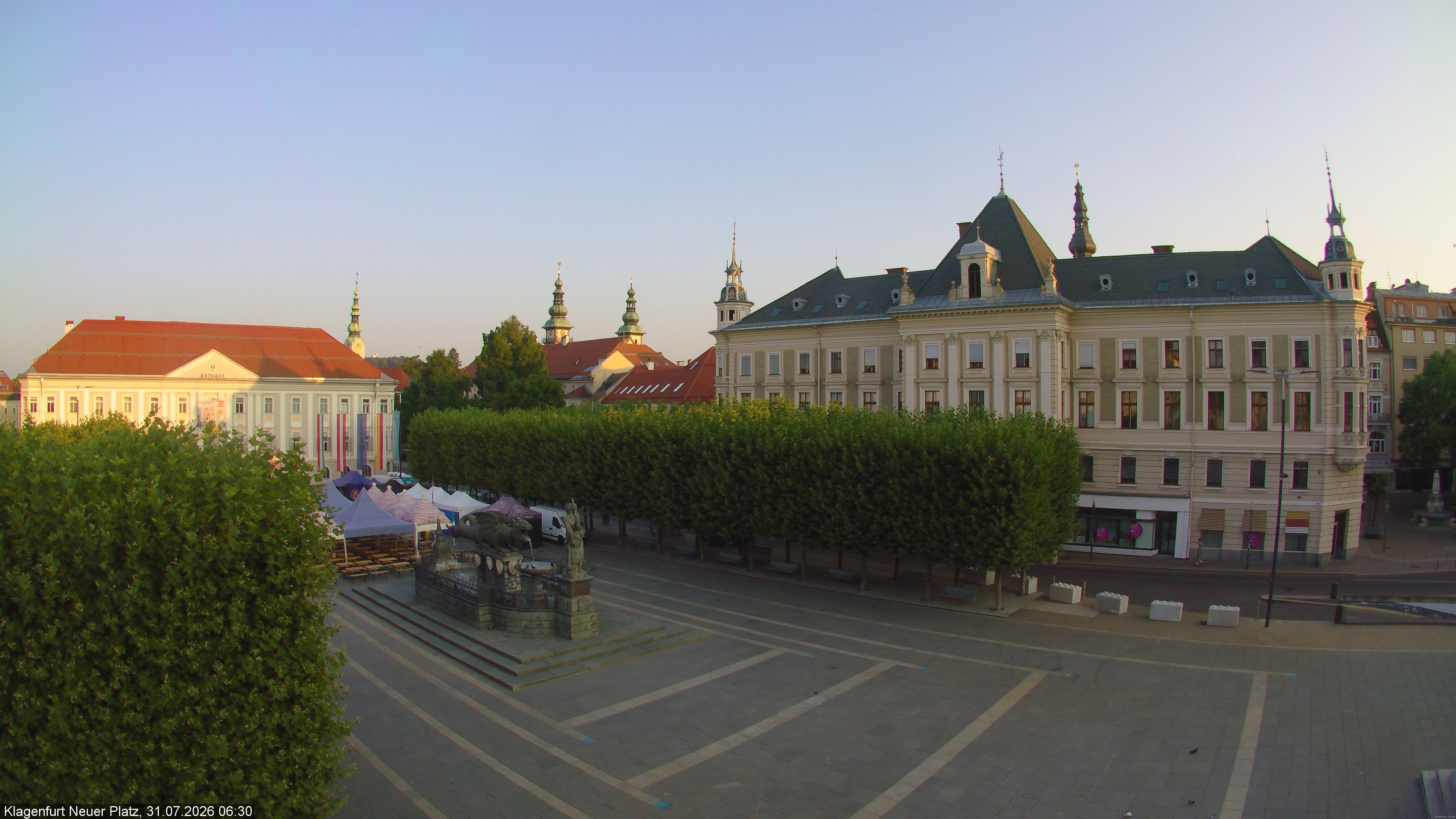Archiv Foto Webcam Neuer Platz (Klagenfurt)