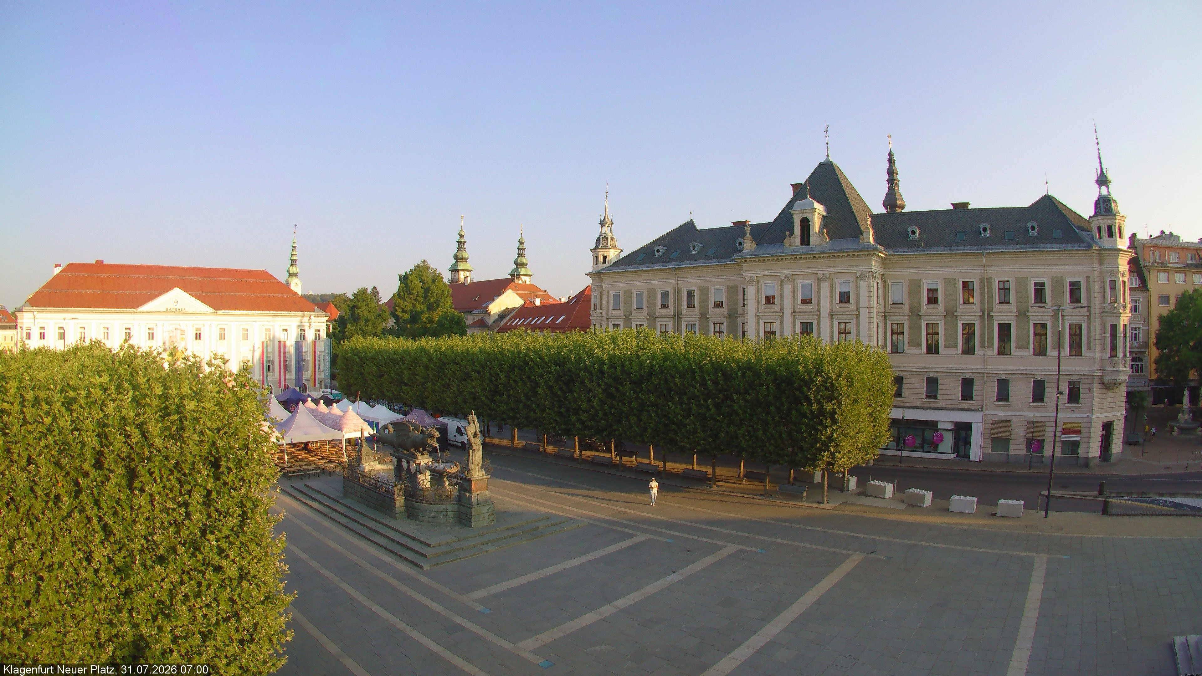 Archiv Foto Webcam Neuer Platz (Klagenfurt)