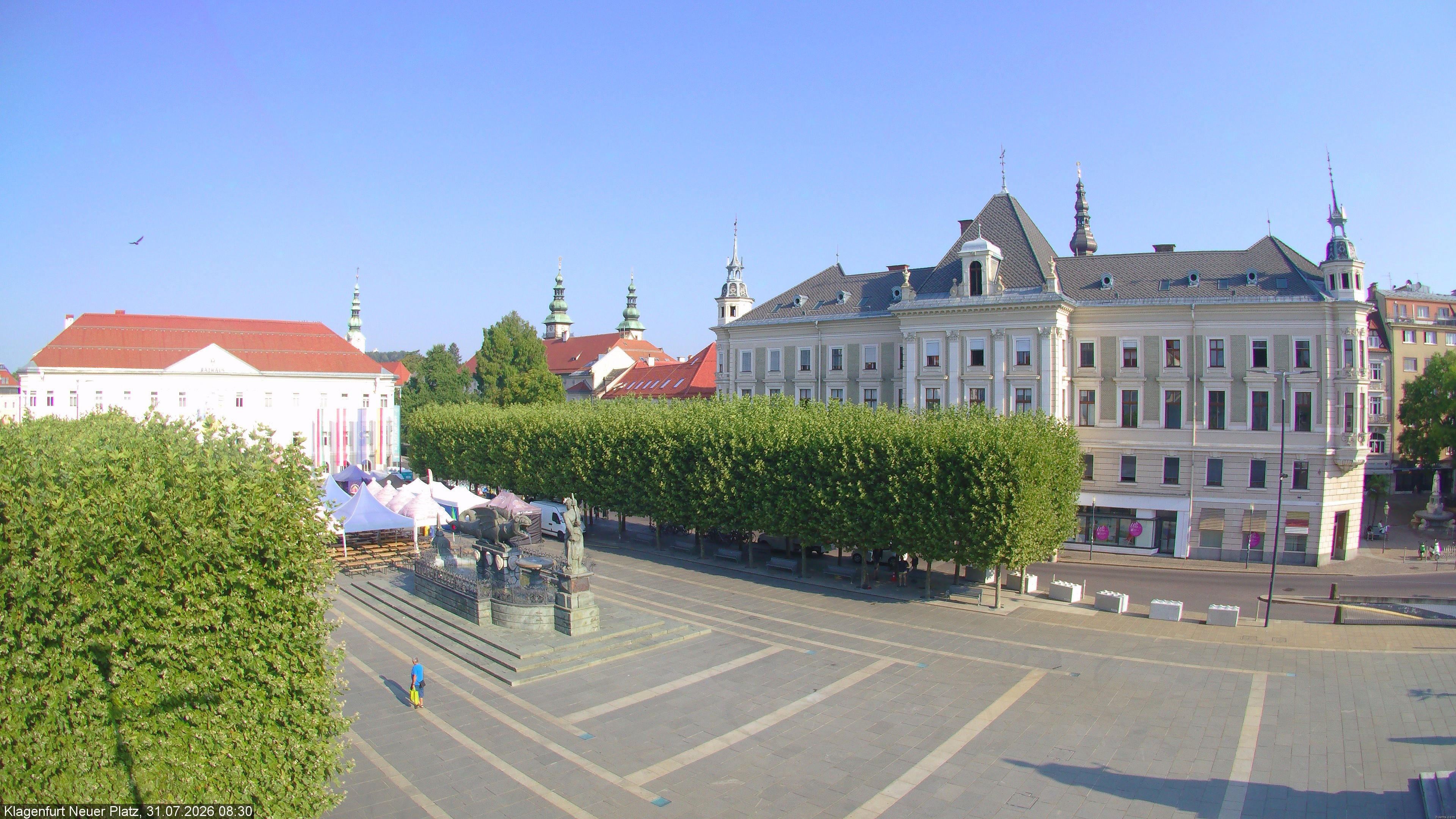 Archiv Foto Webcam Neuer Platz (Klagenfurt)