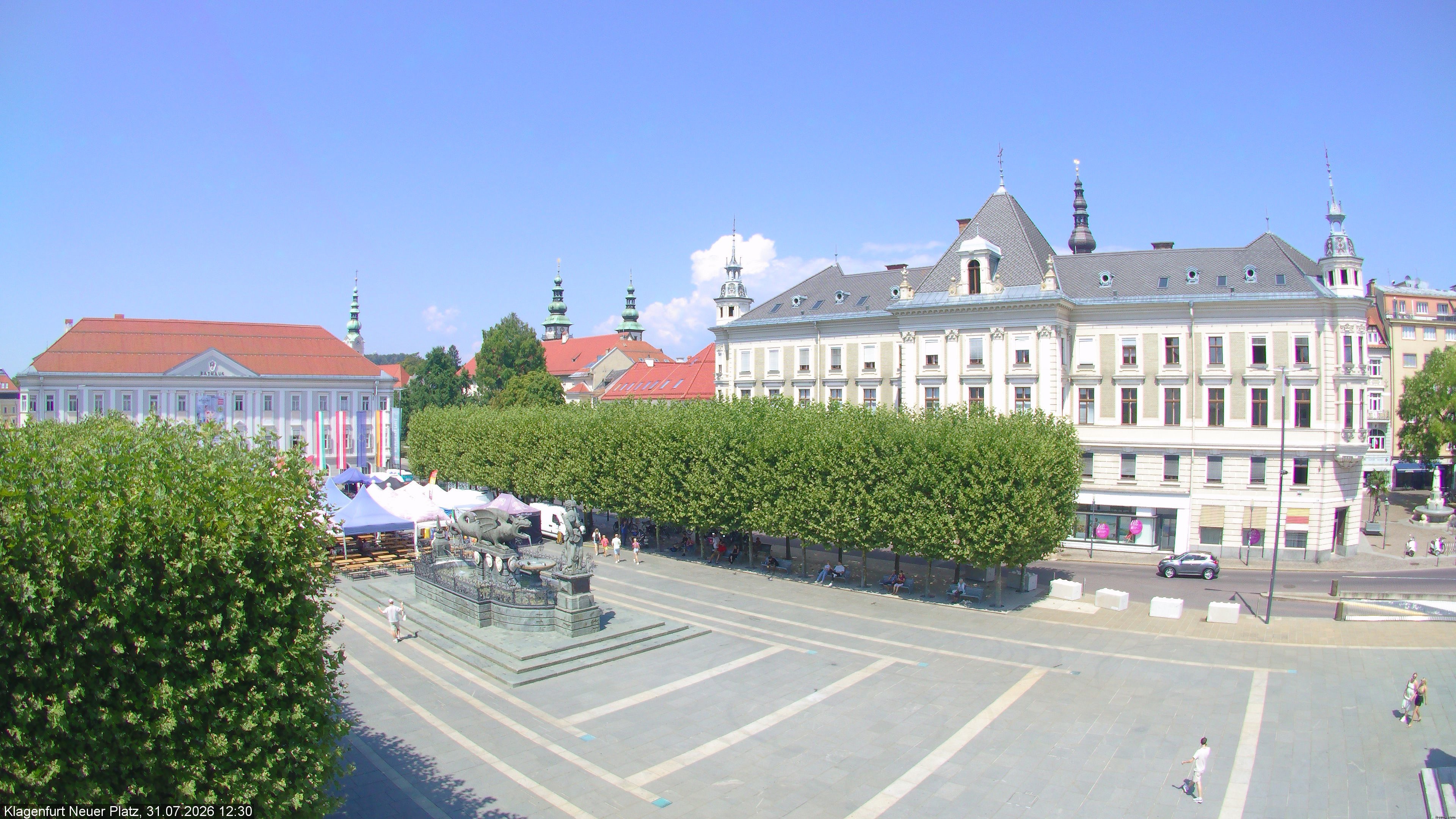 Archiv Foto Webcam Neuer Platz (Klagenfurt)