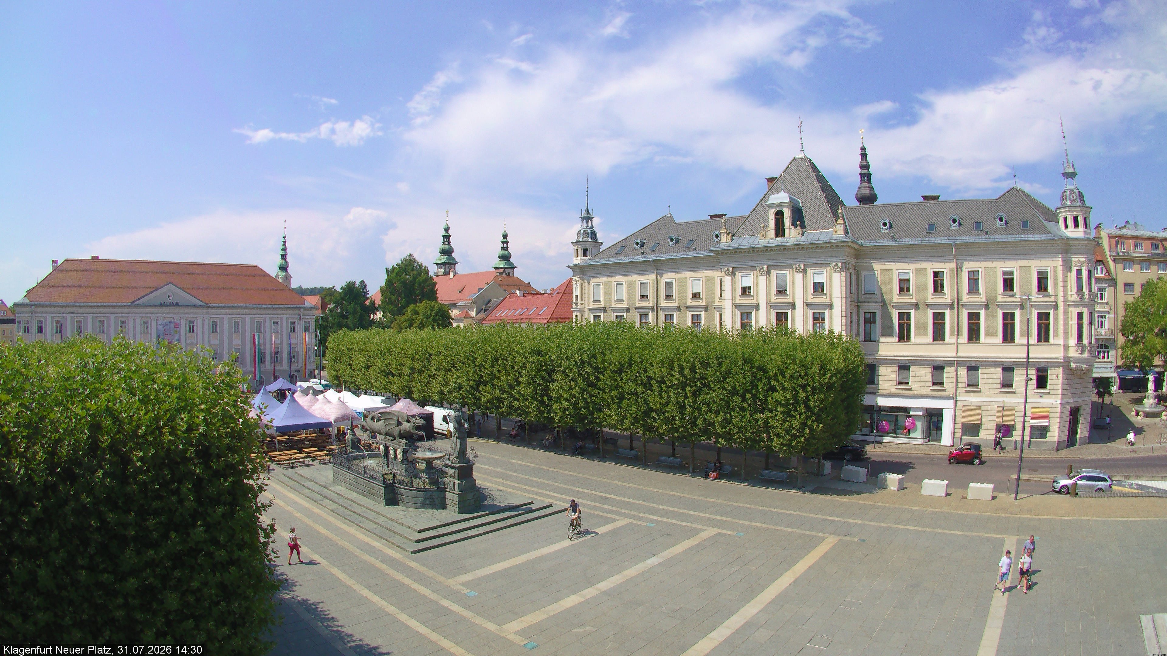Archiv Foto Webcam Neuer Platz (Klagenfurt)