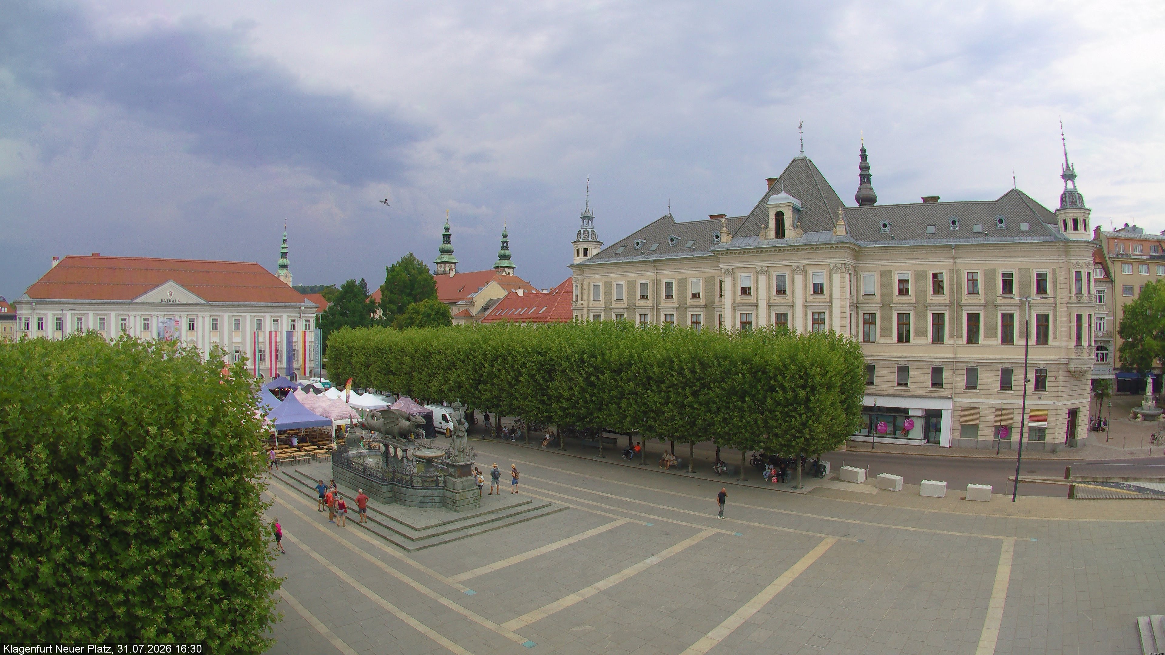 Archiv Foto Webcam Neuer Platz (Klagenfurt)