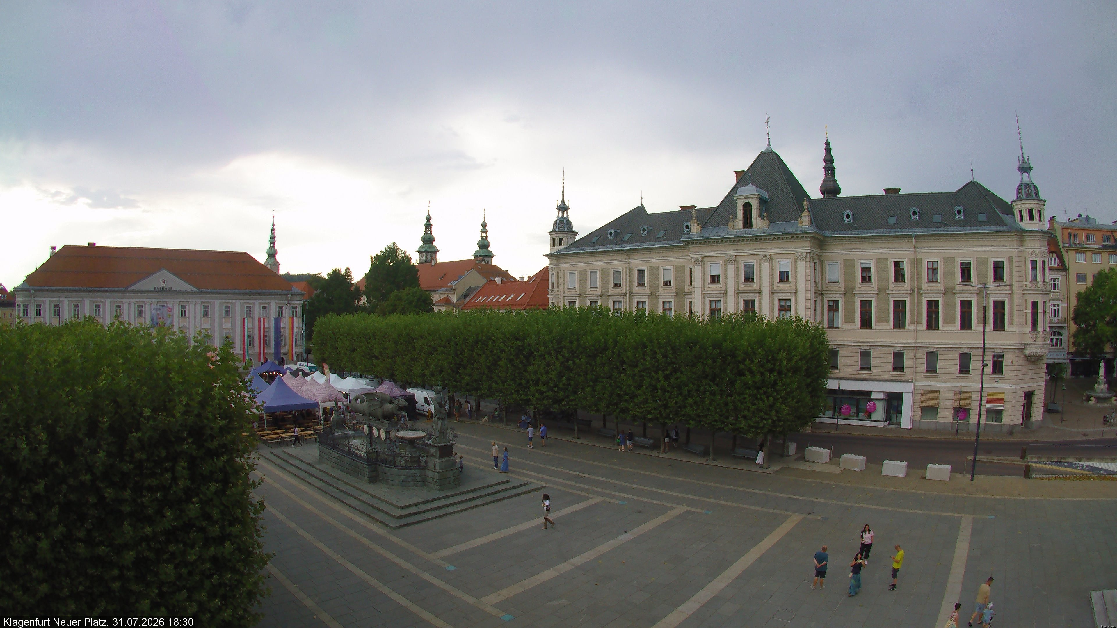 Archiv Foto Webcam Neuer Platz (Klagenfurt)