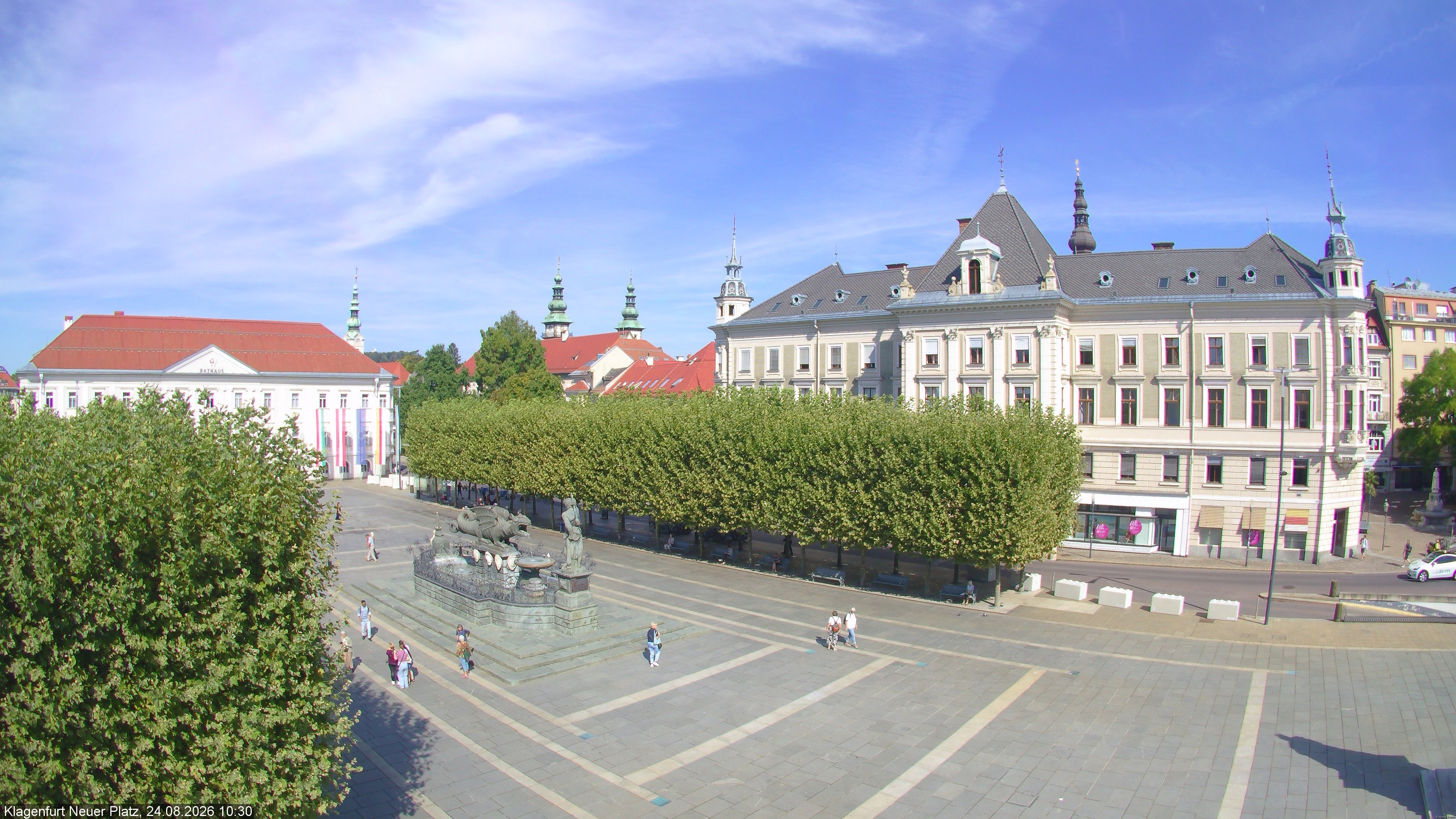 Archiv Foto Webcam Neuer Platz (Klagenfurt)