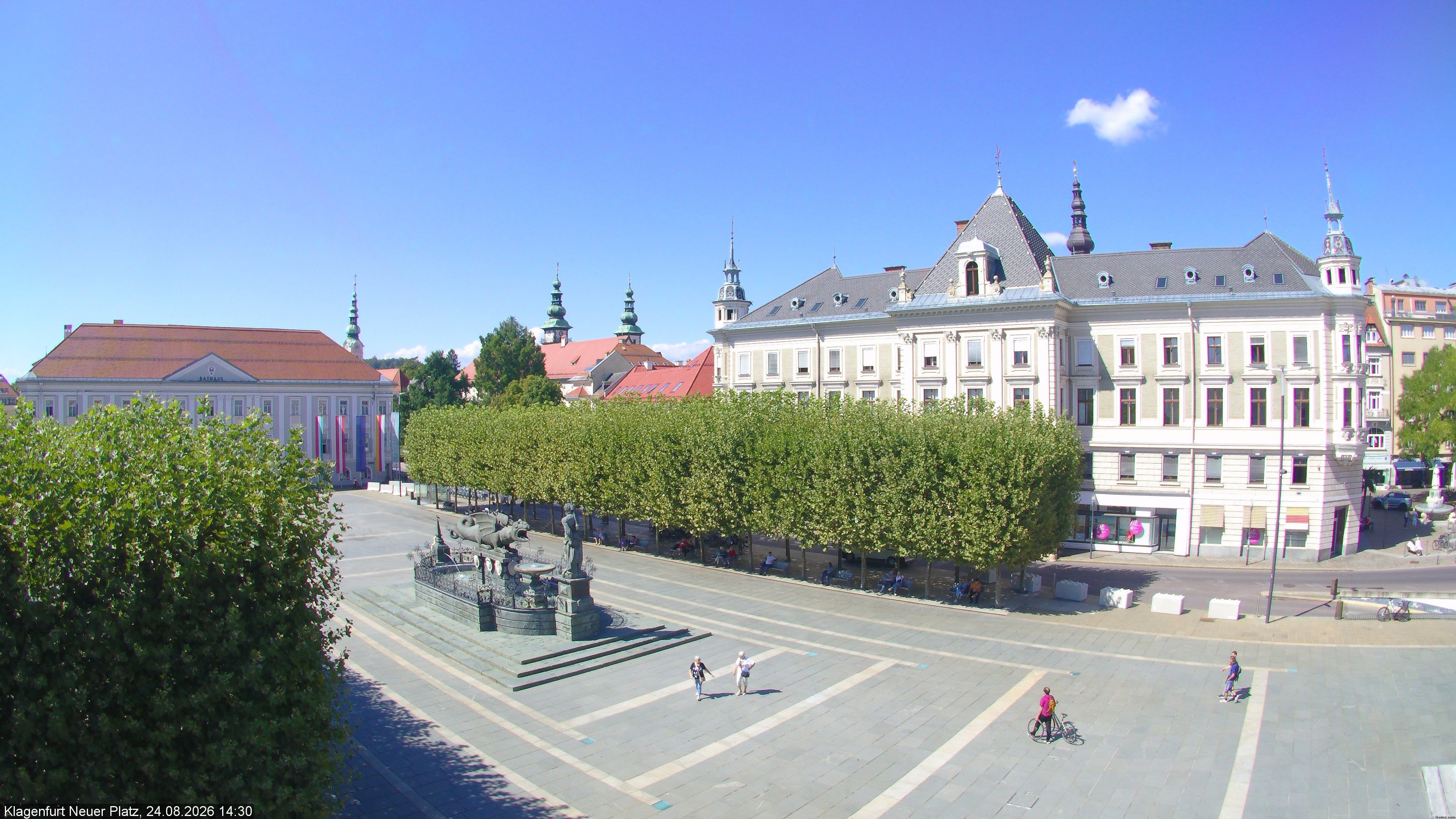 Archiv Foto Webcam Neuer Platz (Klagenfurt)