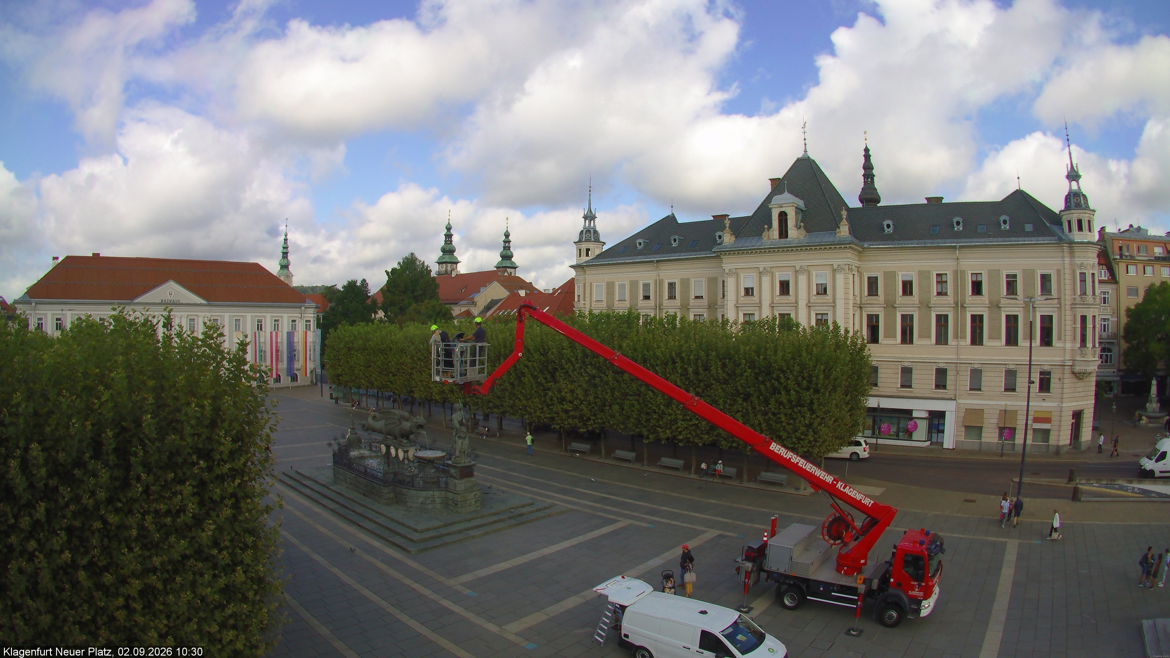 Archiv Foto Webcam Neuer Platz (Klagenfurt)