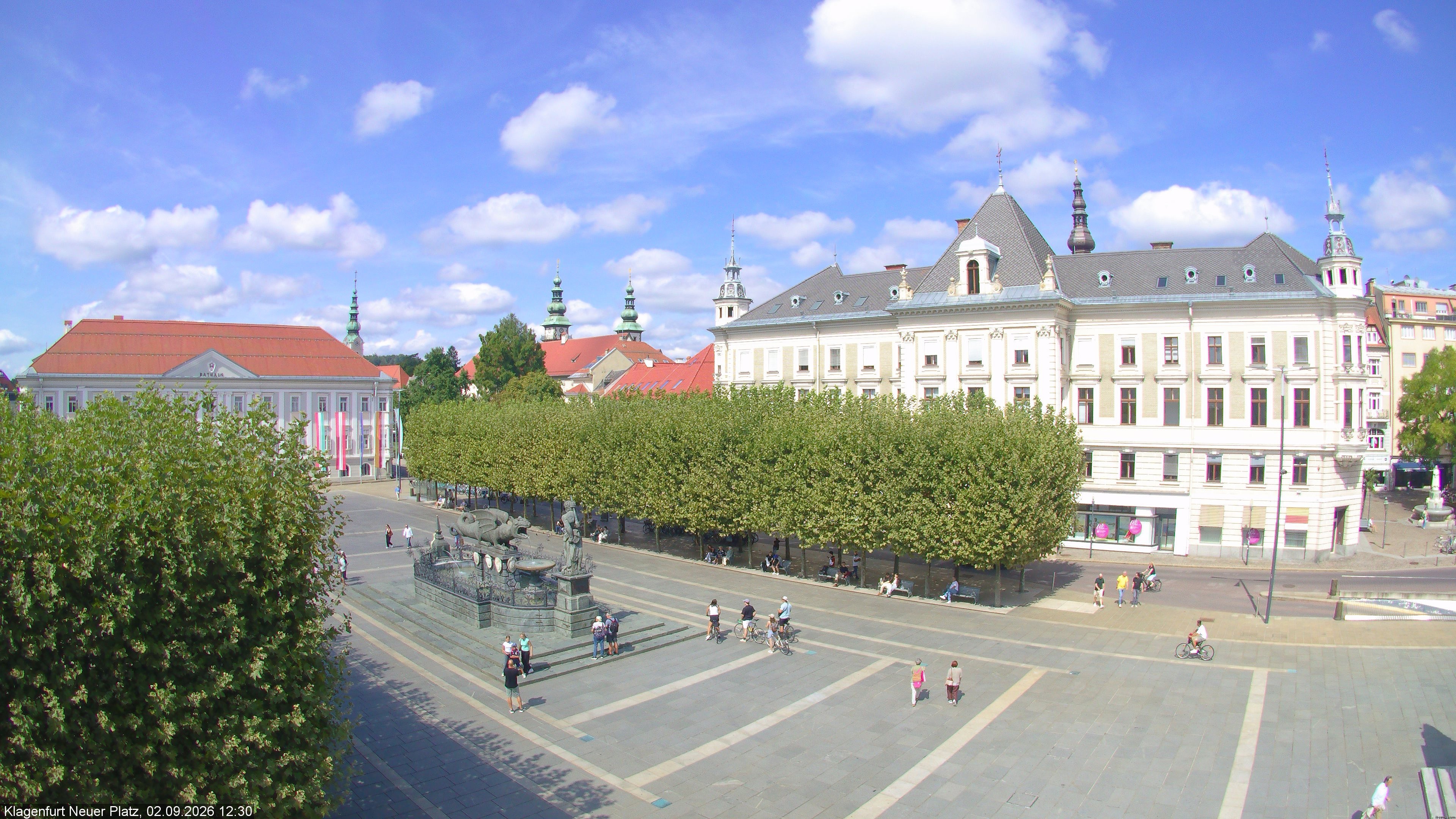 Archiv Foto Webcam Neuer Platz (Klagenfurt)