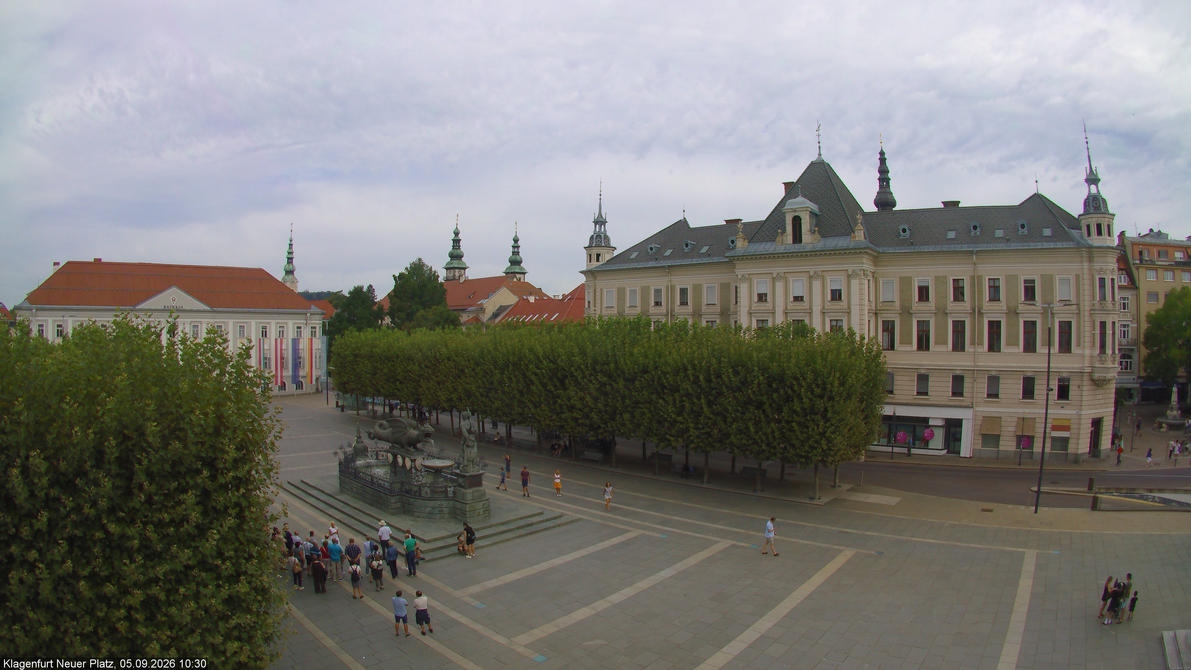 Archiv Foto Webcam Neuer Platz (Klagenfurt)