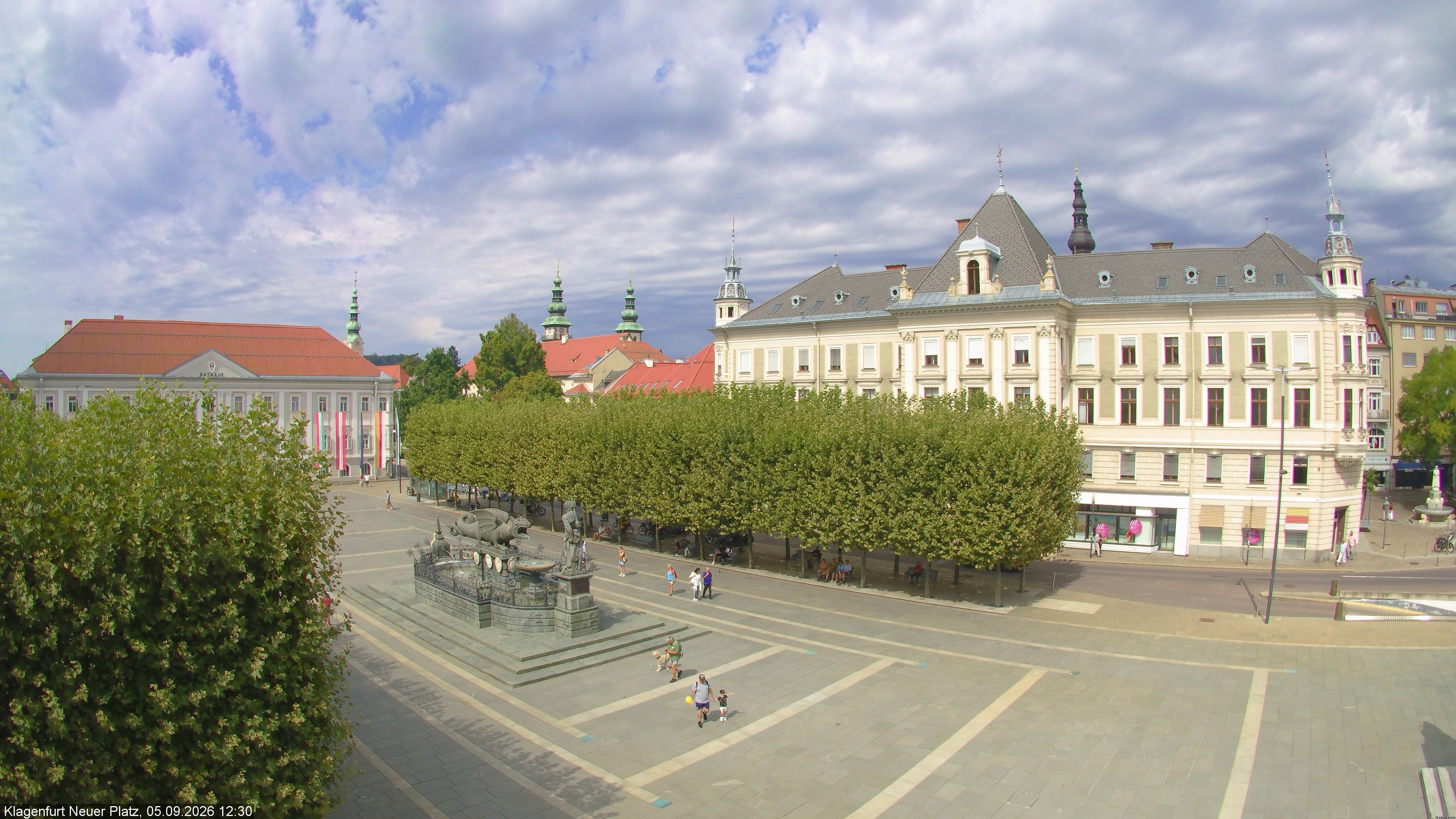Archiv Foto Webcam Neuer Platz (Klagenfurt)