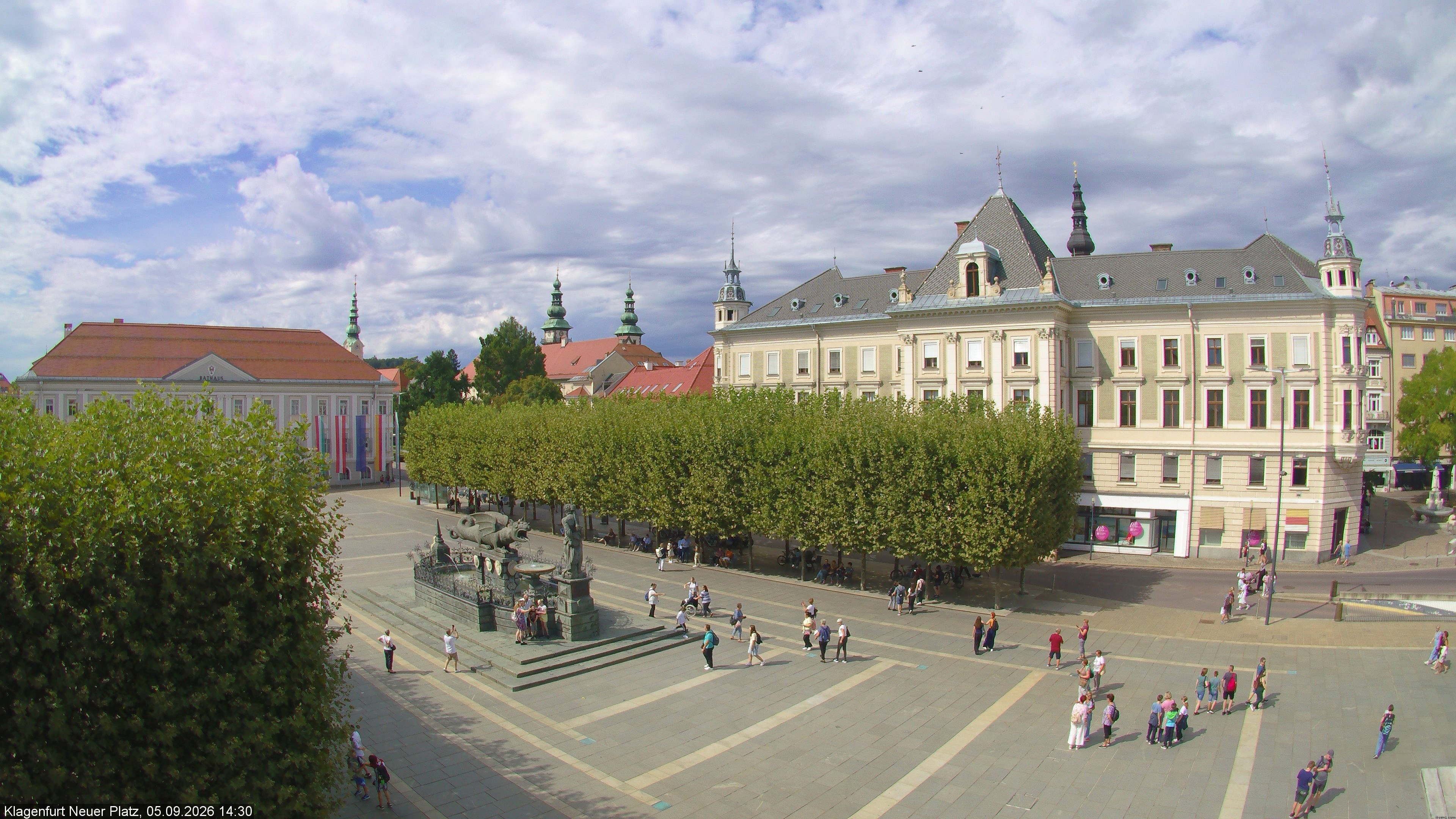 Archiv Foto Webcam Neuer Platz (Klagenfurt)
