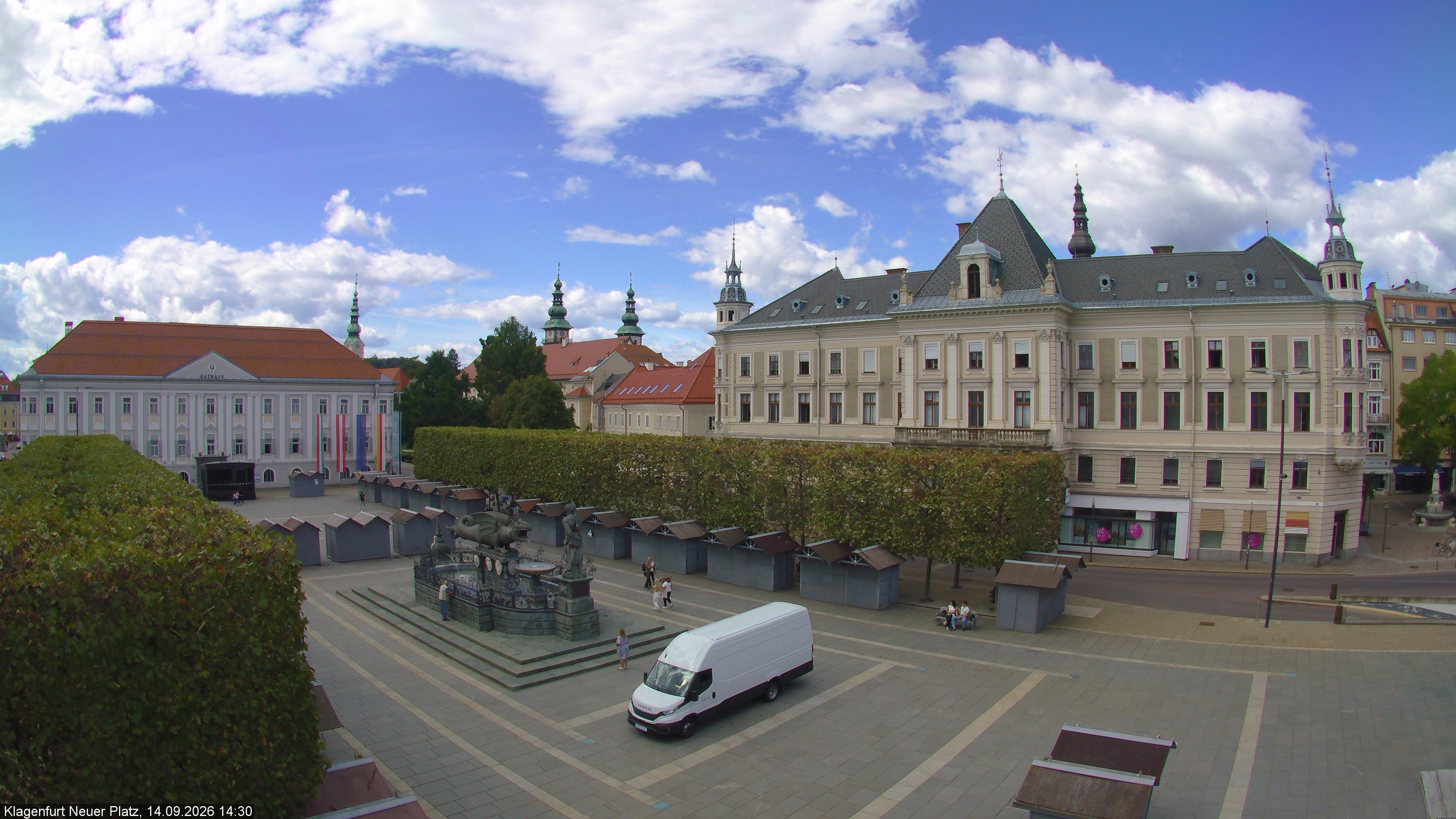 Archiv Foto Webcam Neuer Platz (Klagenfurt)