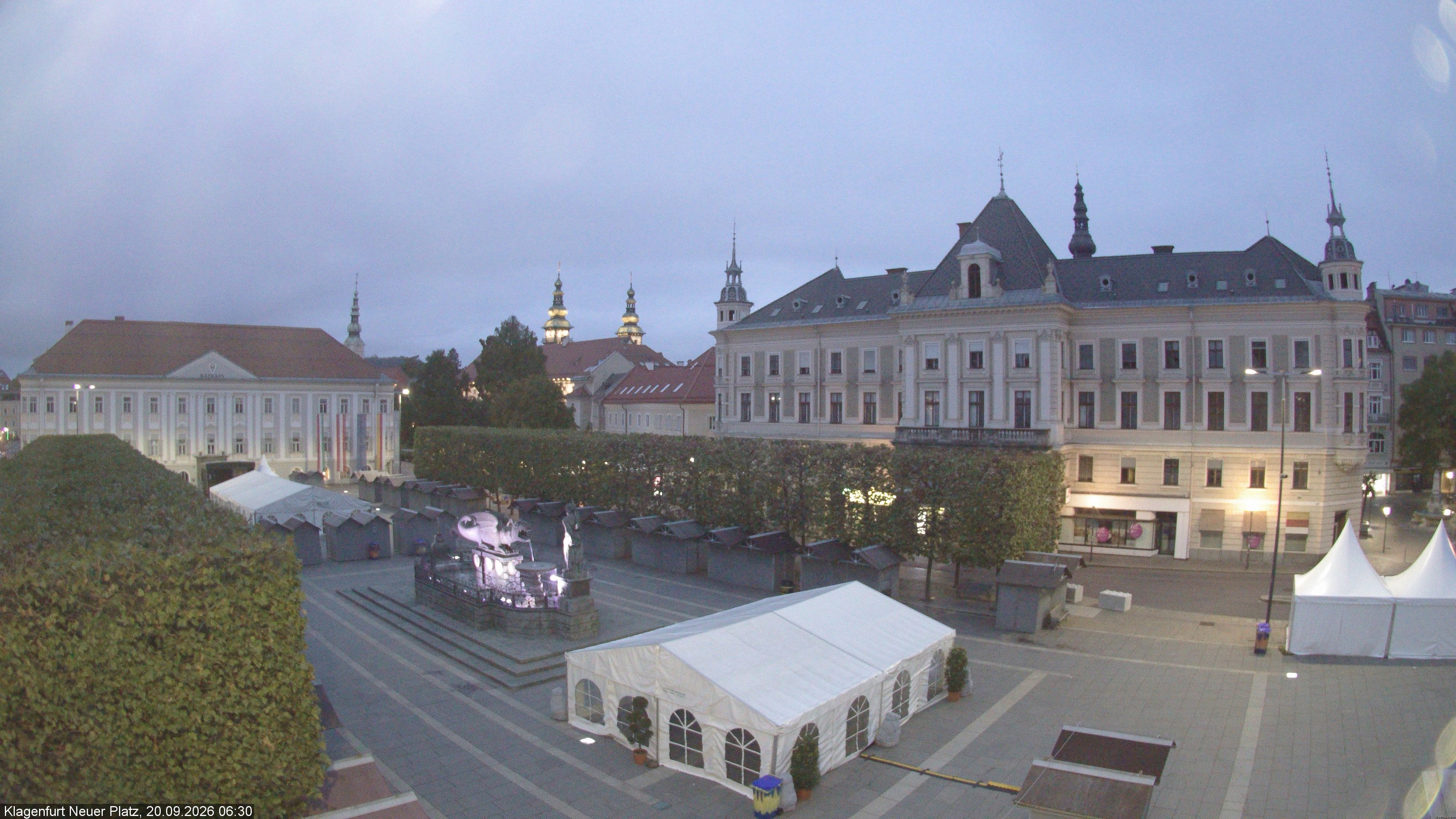 Archiv Foto Webcam Neuer Platz (Klagenfurt)