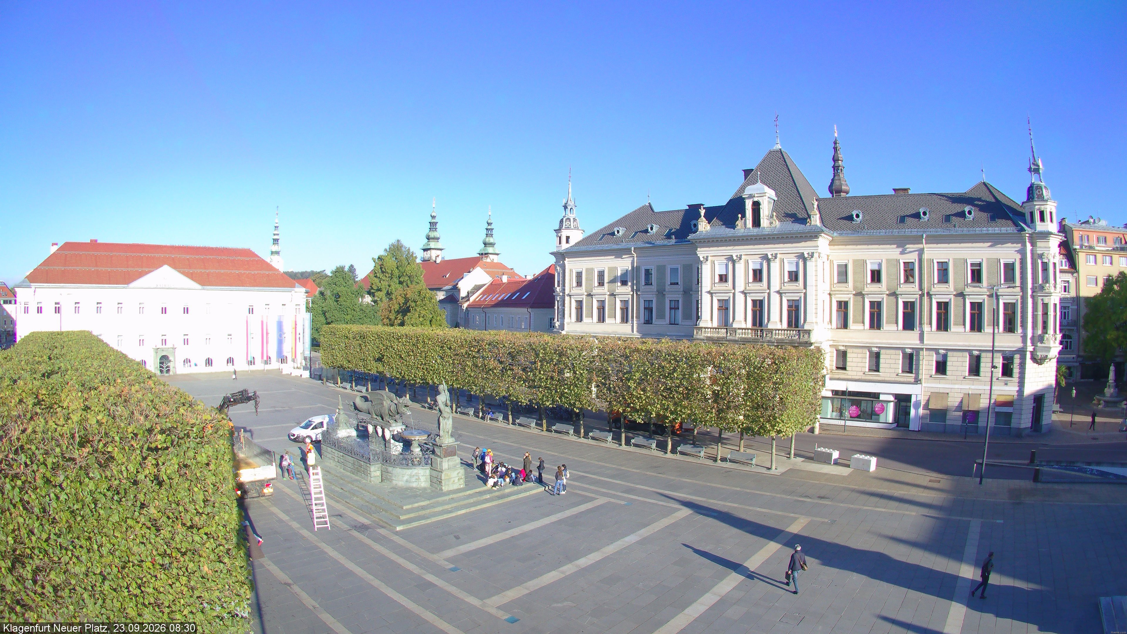 Archiv Foto Webcam Neuer Platz (Klagenfurt)