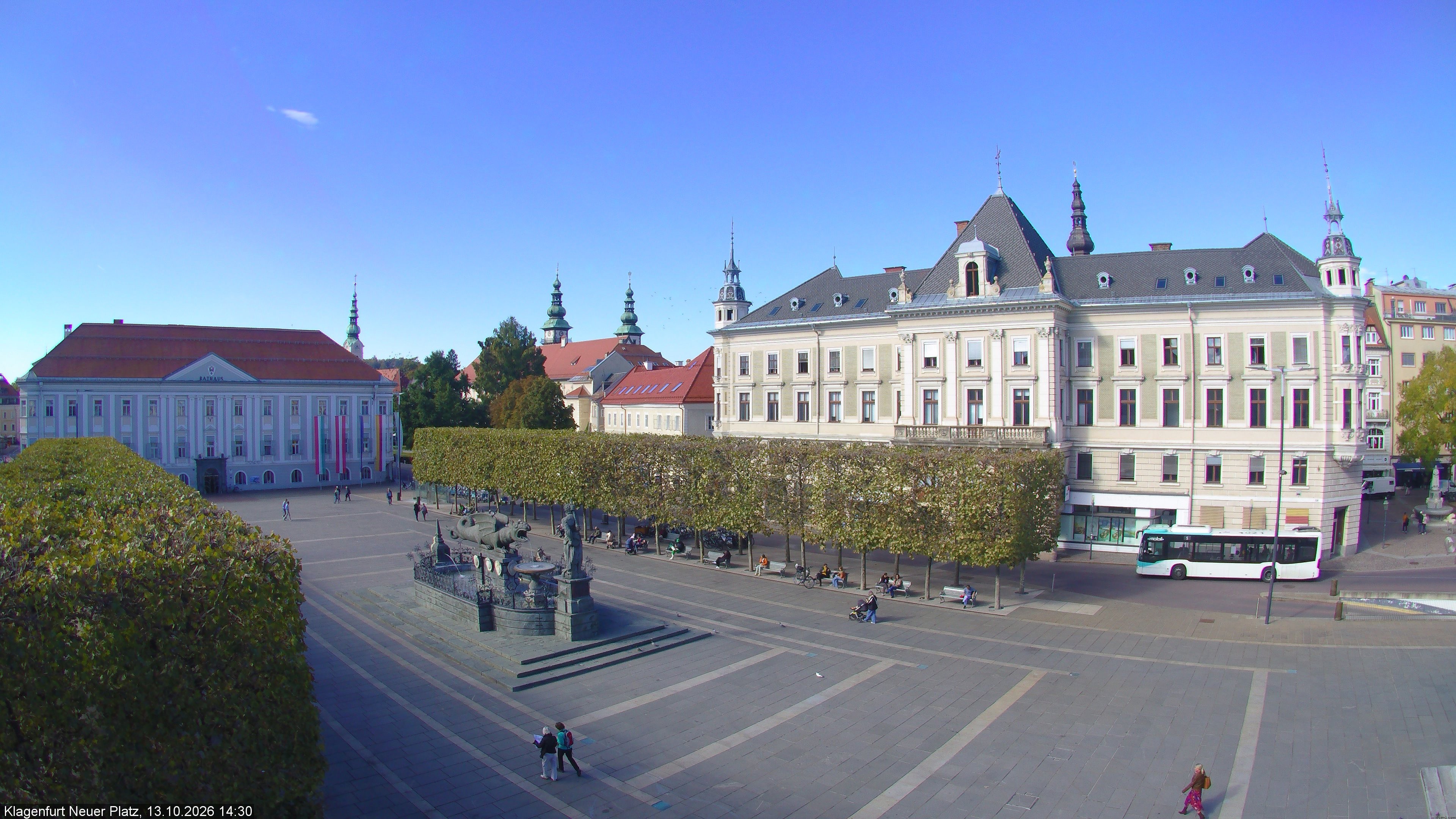 Archiv Foto Webcam Neuer Platz (Klagenfurt)