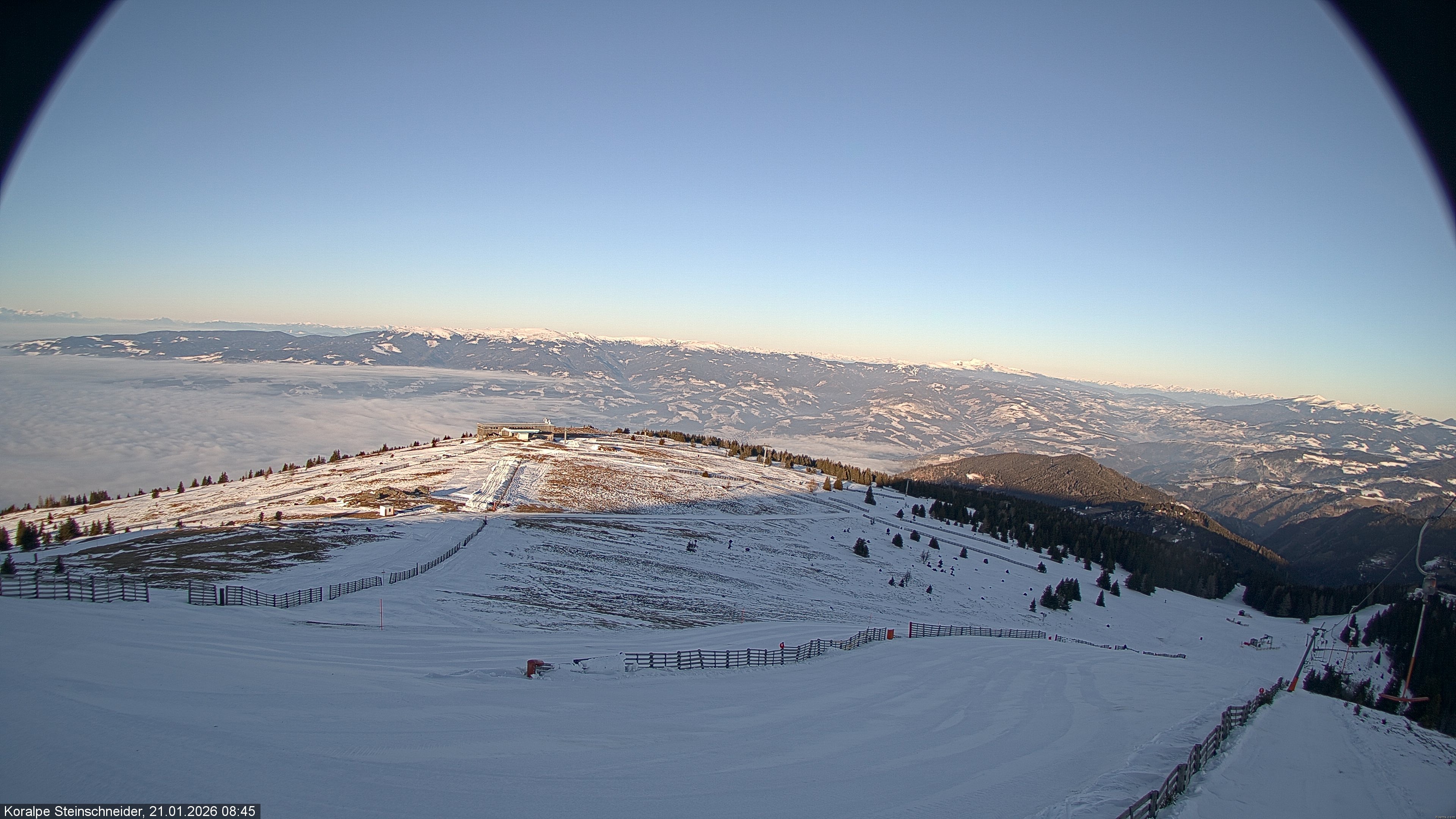 Archived image Webcam Steinschneider lift on Koralpe
