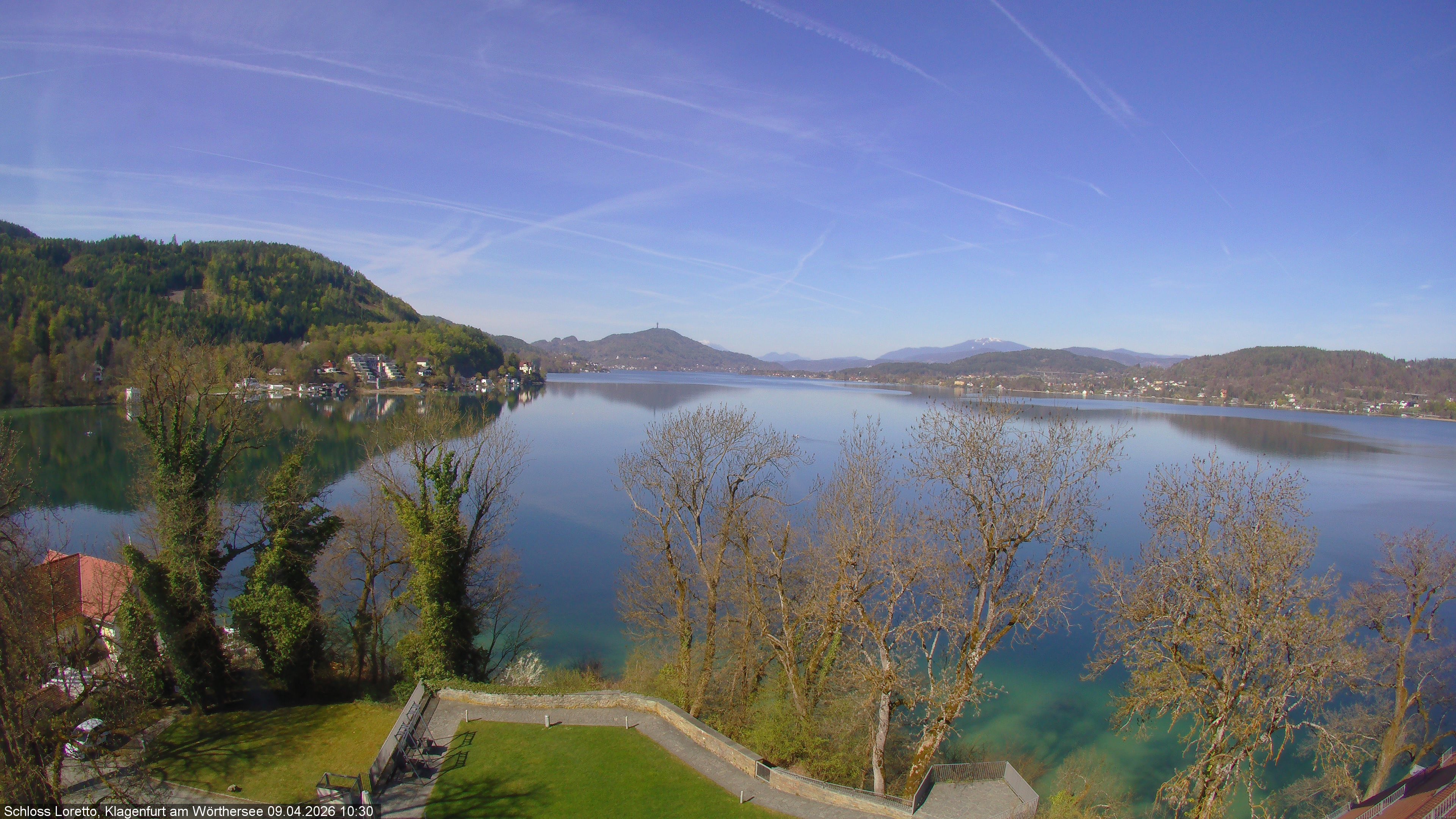 Archiv Foto Webcam Schloss Loretto bei Klagenfurt