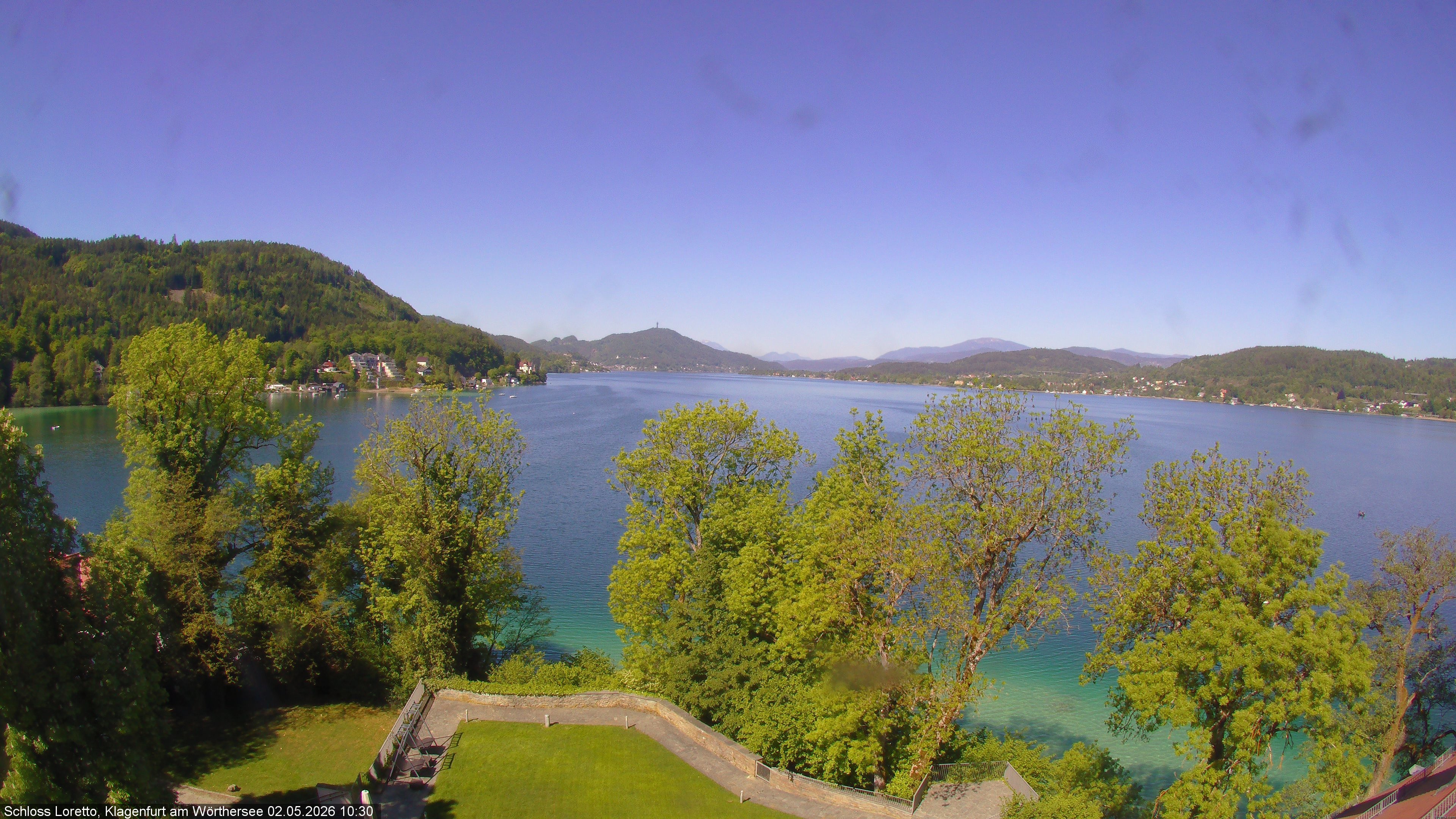 Archiv Foto Webcam Schloss Loretto bei Klagenfurt