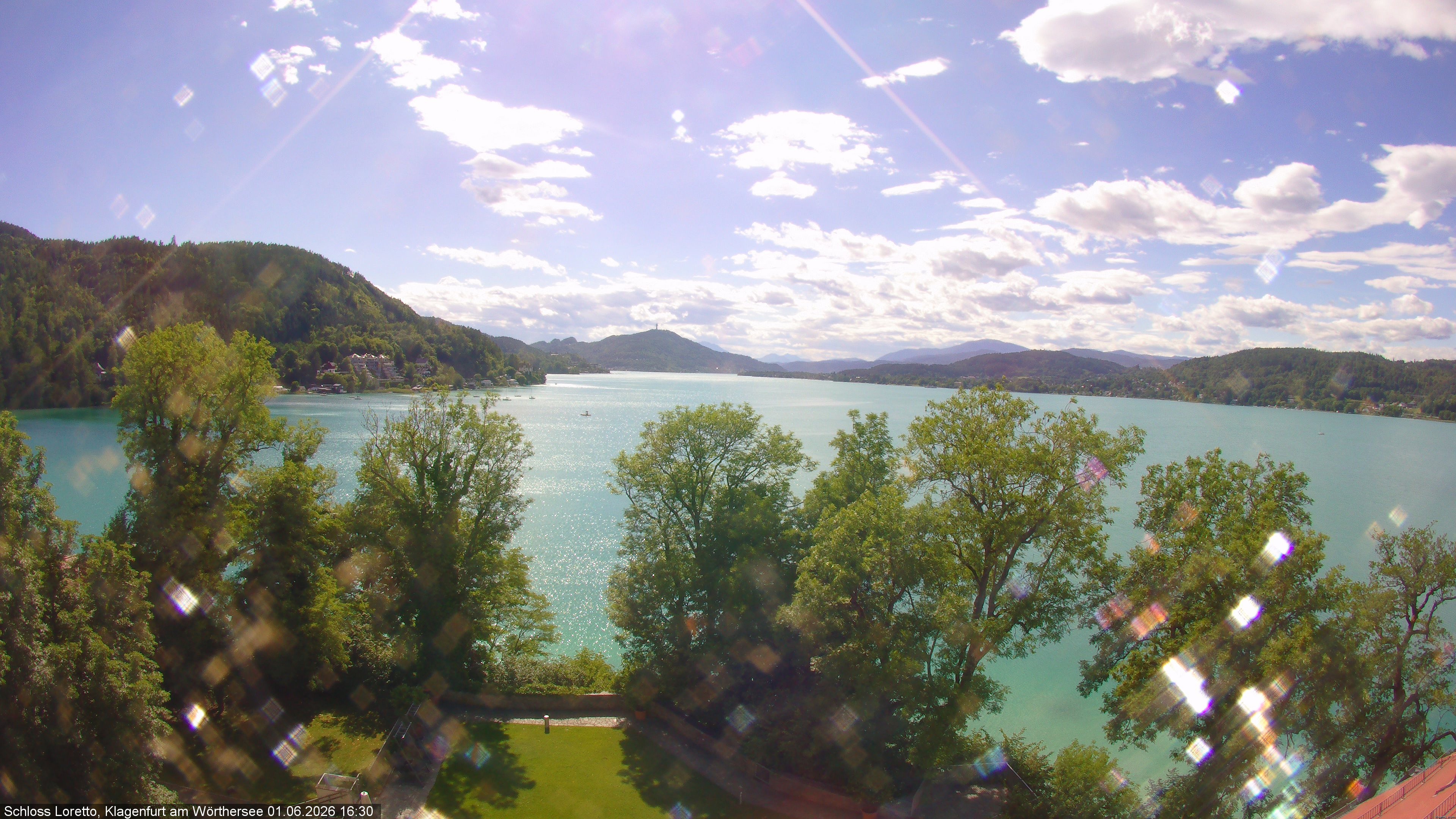 Archiv Foto Webcam Schloss Loretto bei Klagenfurt