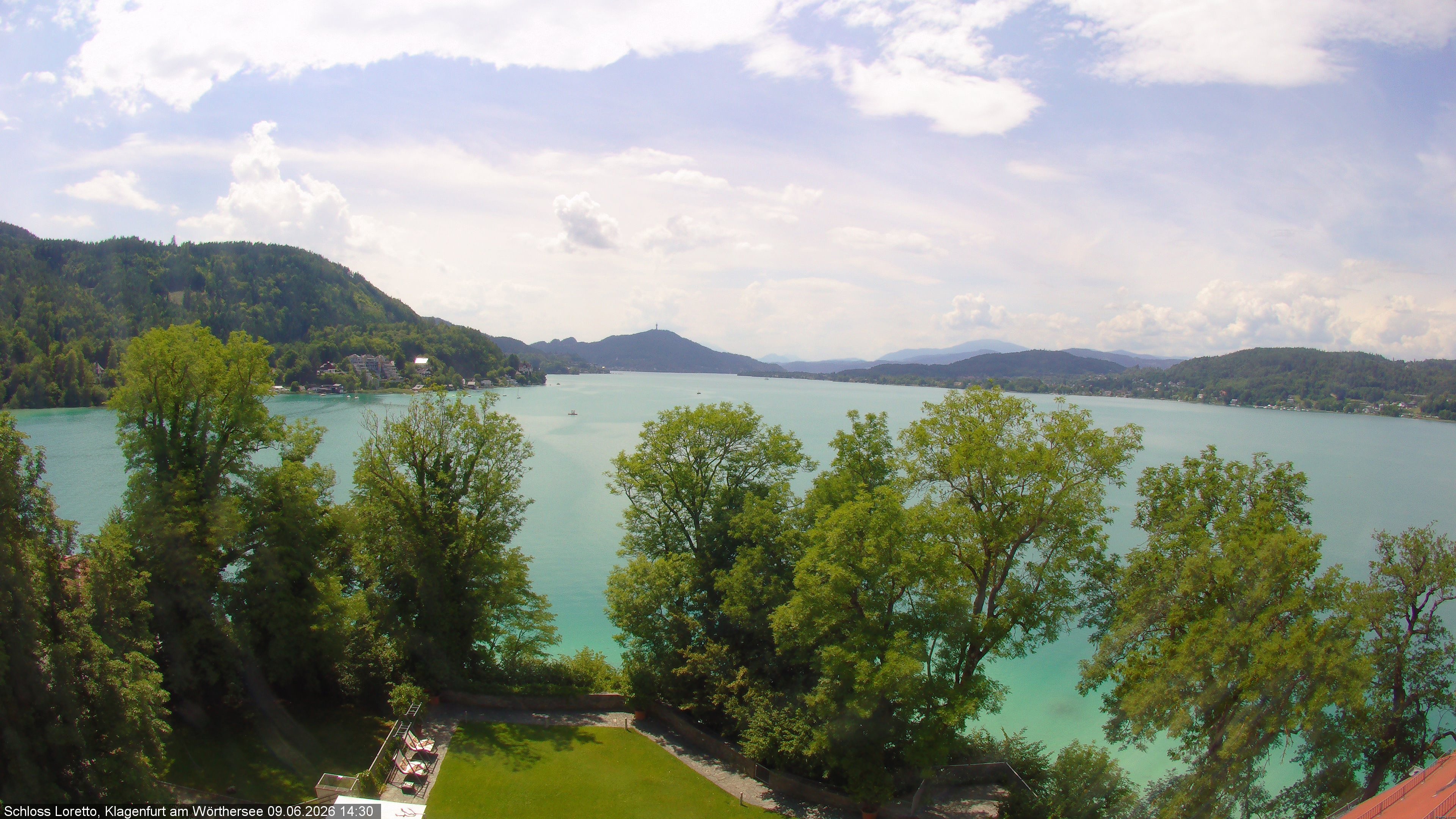 Archiv Foto Webcam Schloss Loretto bei Klagenfurt