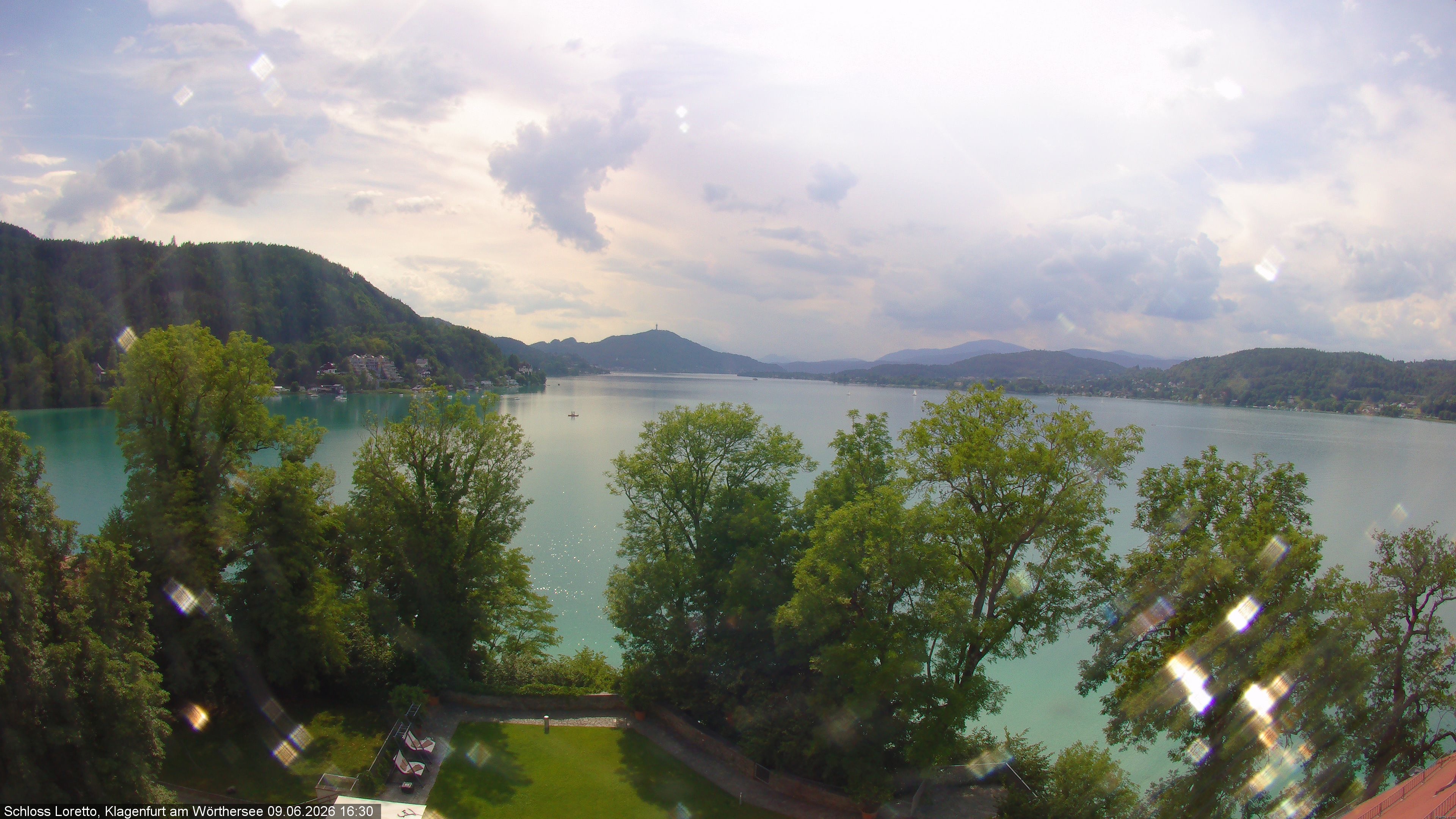 Archiv Foto Webcam Schloss Loretto bei Klagenfurt