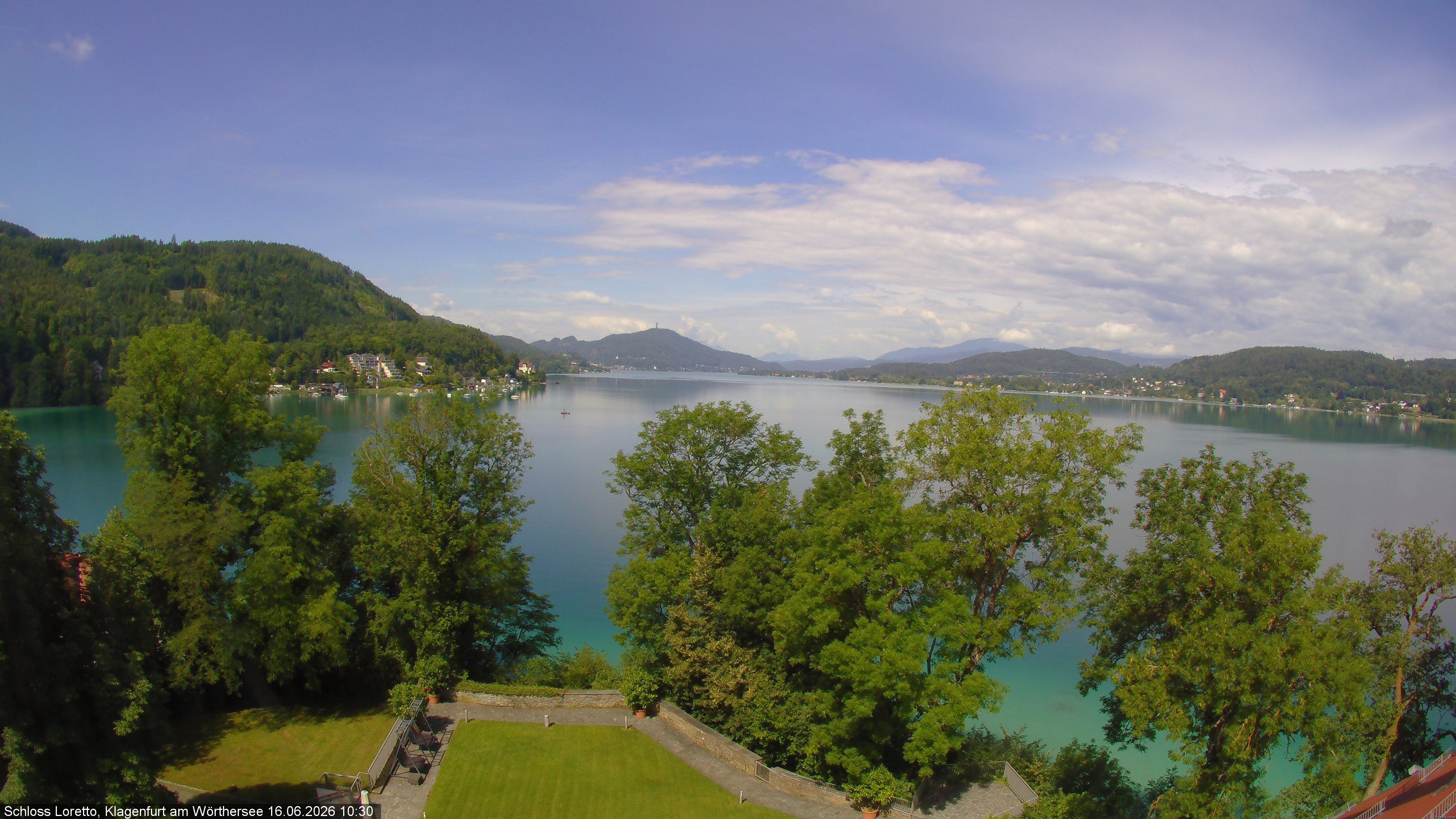 Archiv Foto Webcam Schloss Loretto bei Klagenfurt
