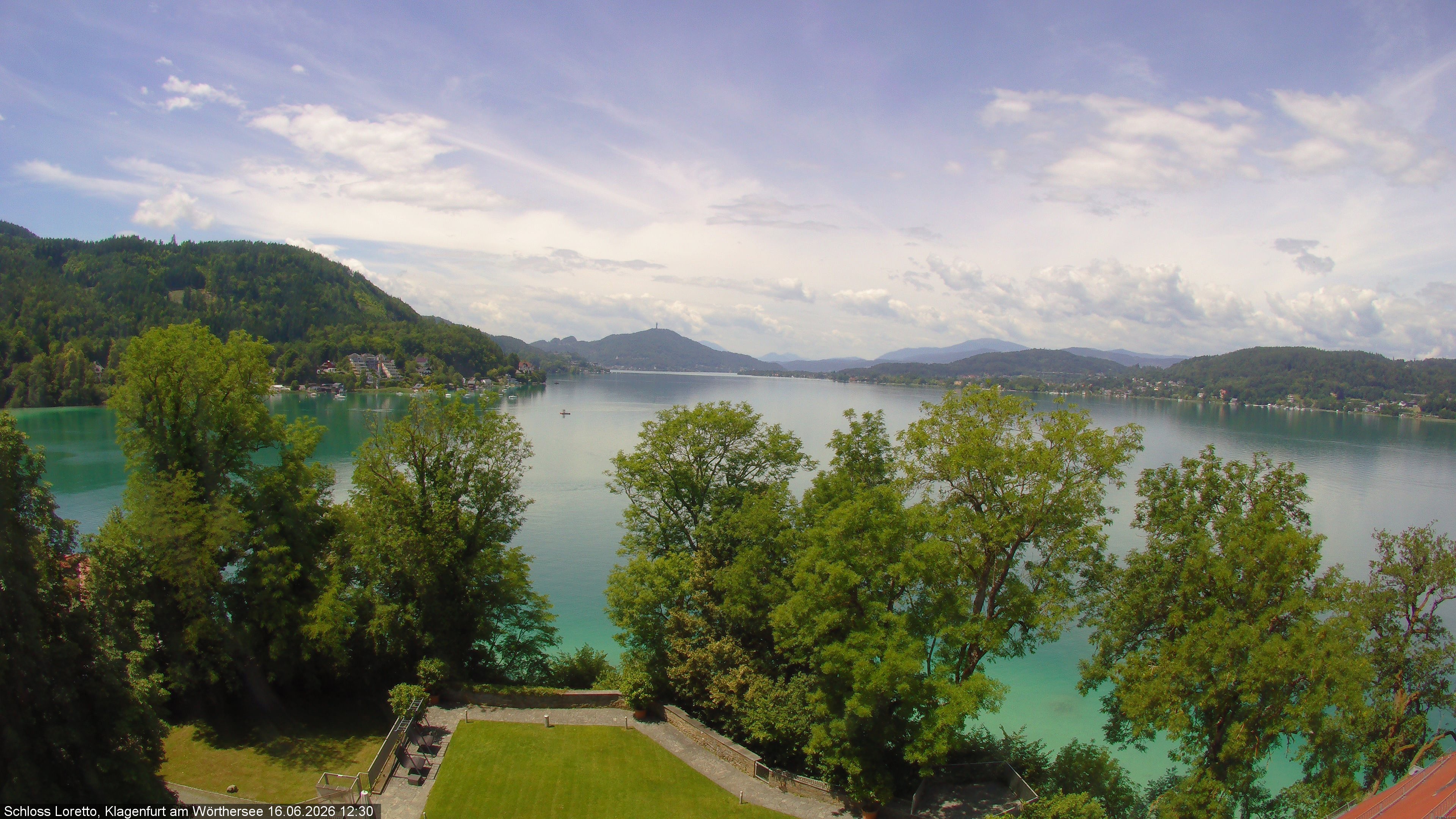 Archiv Foto Webcam Schloss Loretto bei Klagenfurt