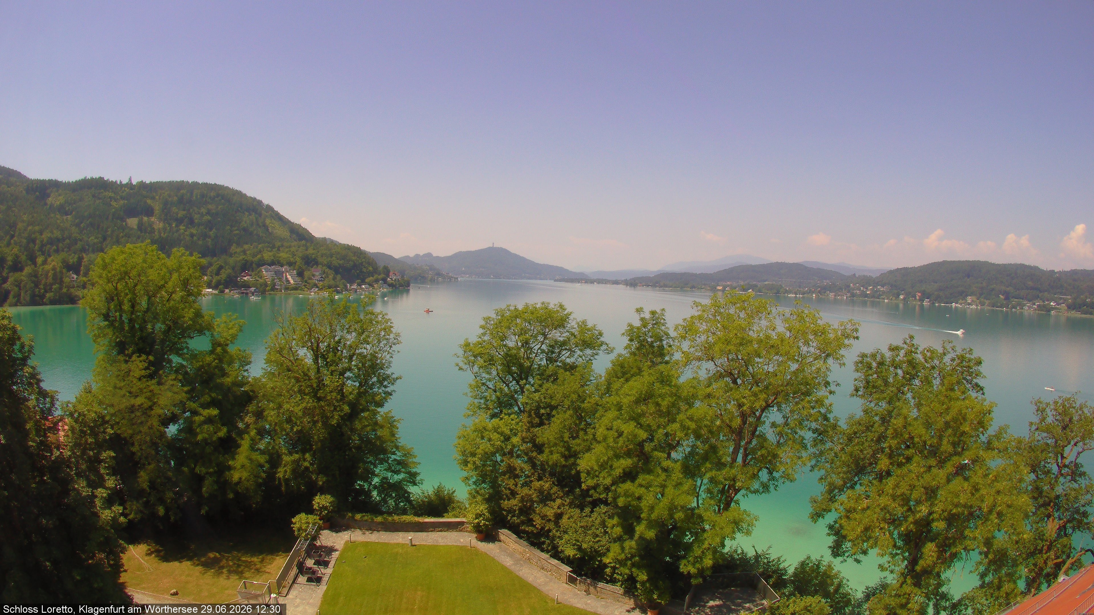 Archiv Foto Webcam Schloss Loretto bei Klagenfurt