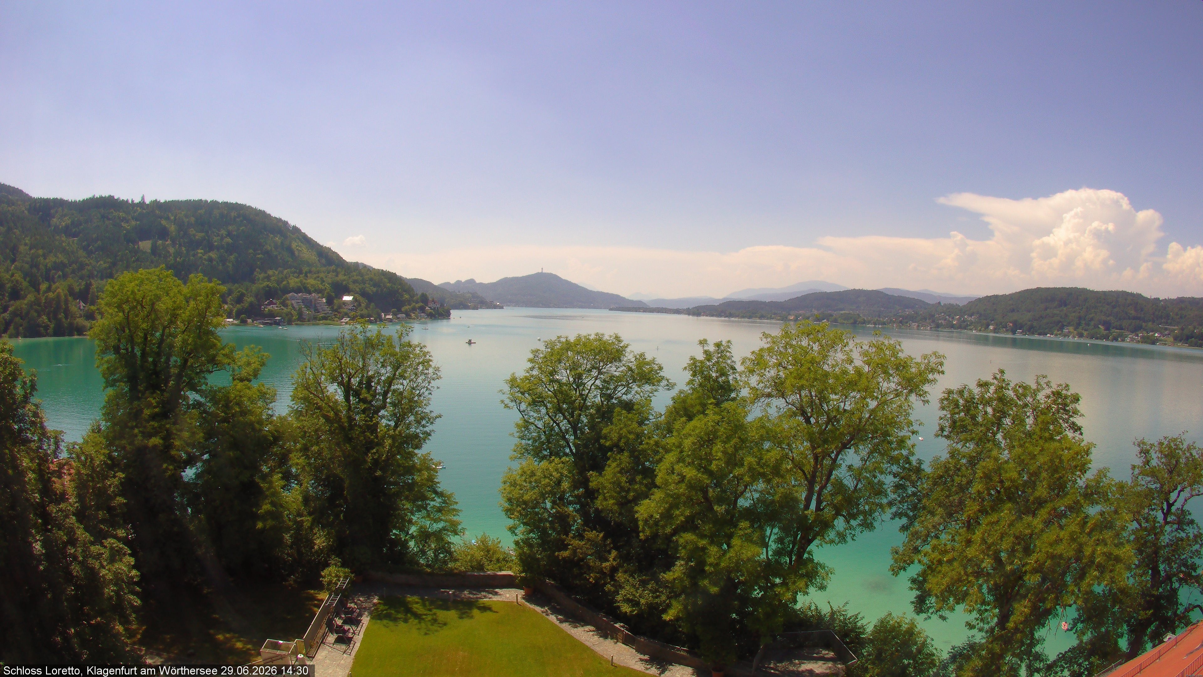 Archiv Foto Webcam Schloss Loretto bei Klagenfurt
