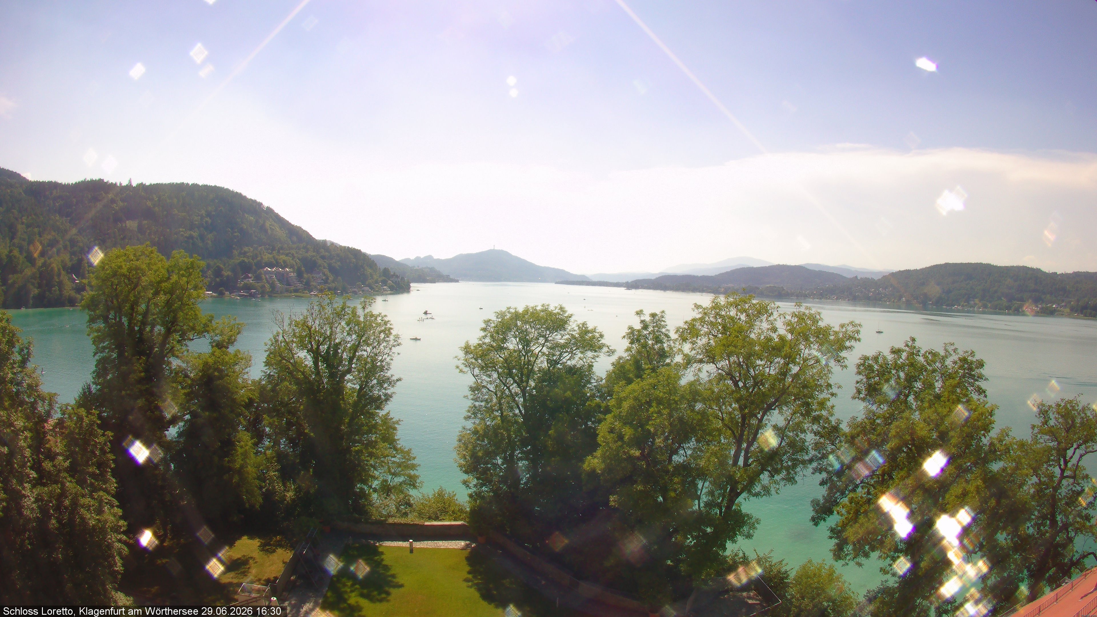 Archiv Foto Webcam Schloss Loretto bei Klagenfurt