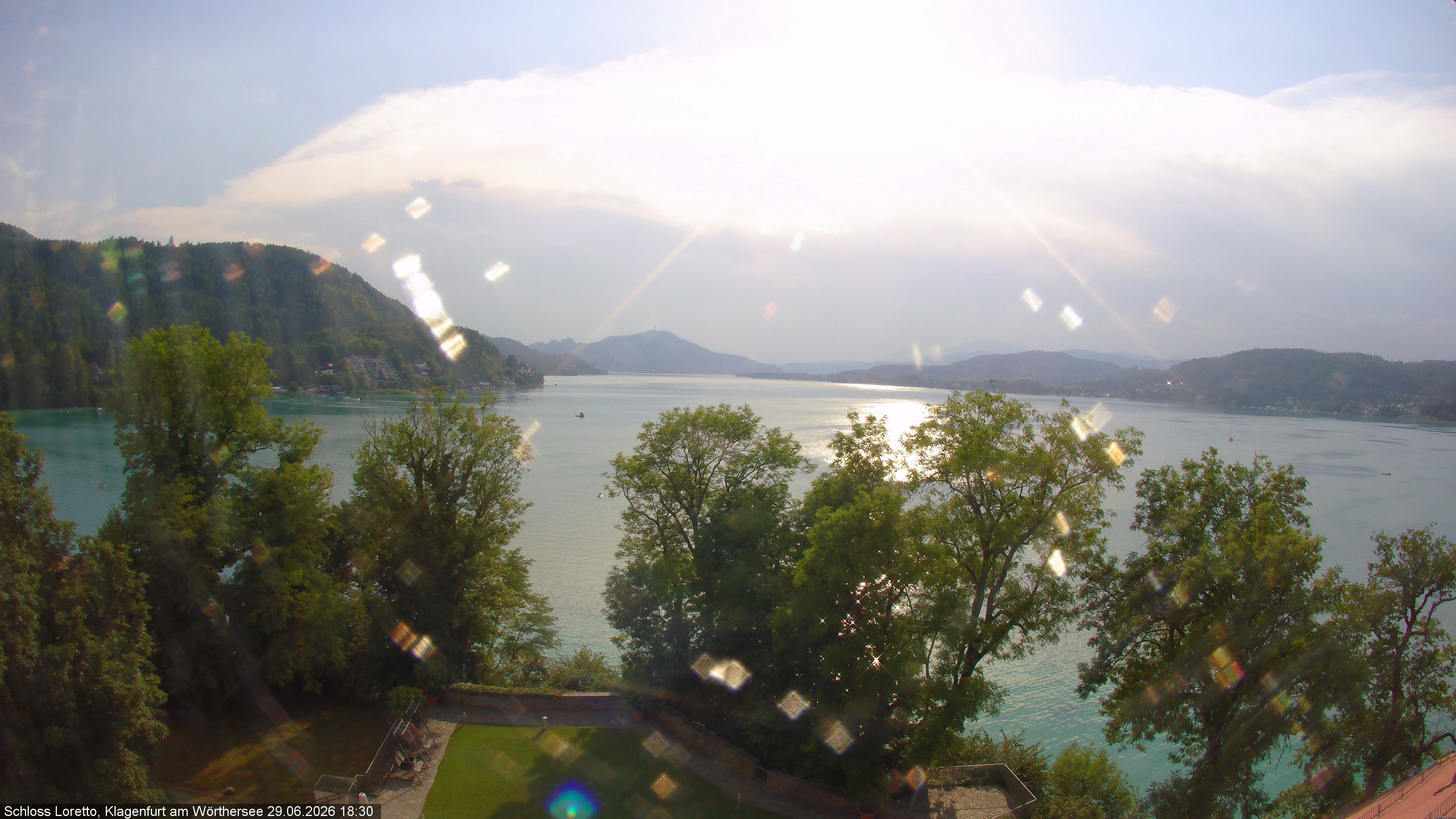 Archiv Foto Webcam Schloss Loretto bei Klagenfurt