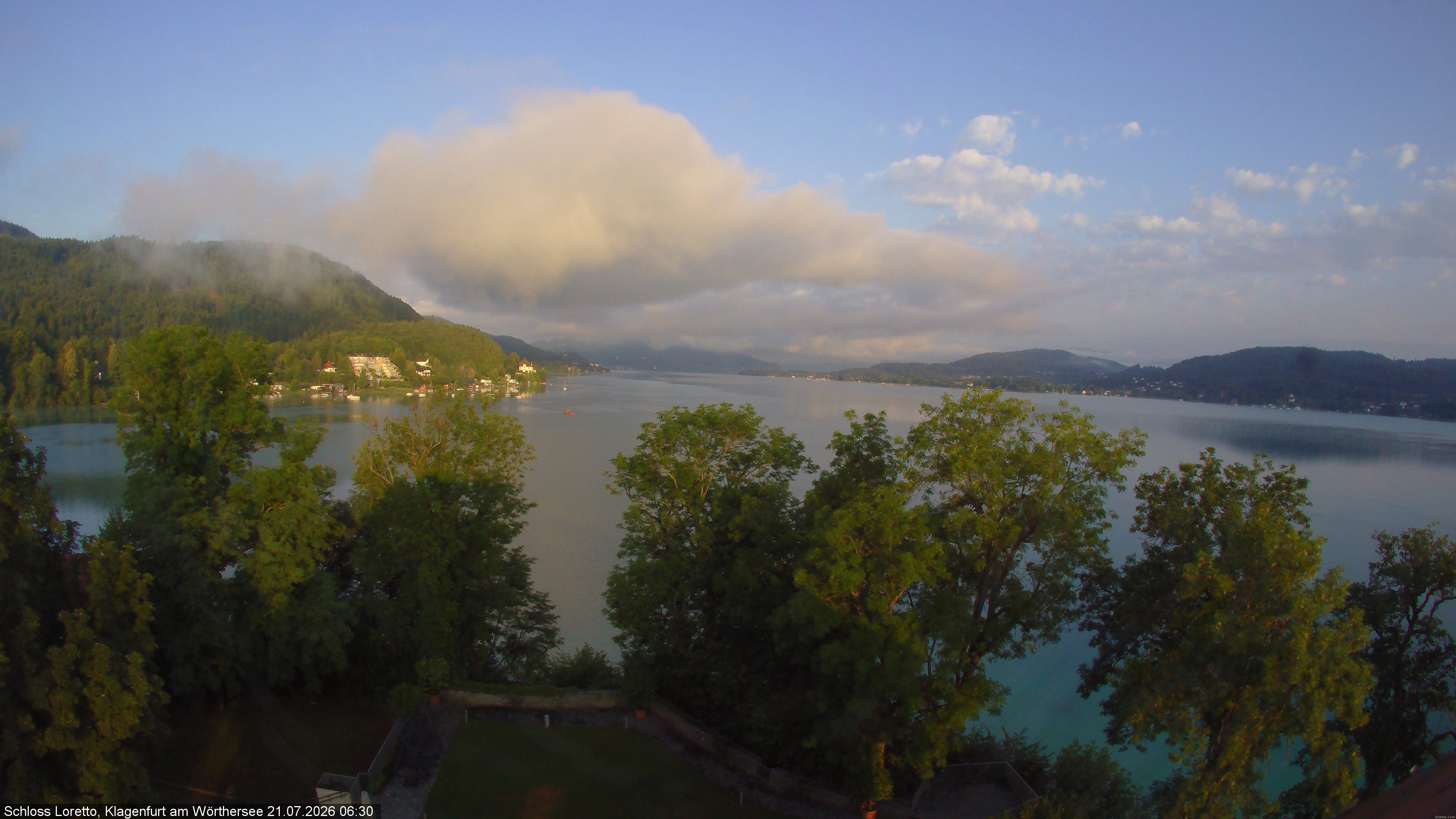 Archiv Foto Webcam Schloss Loretto bei Klagenfurt