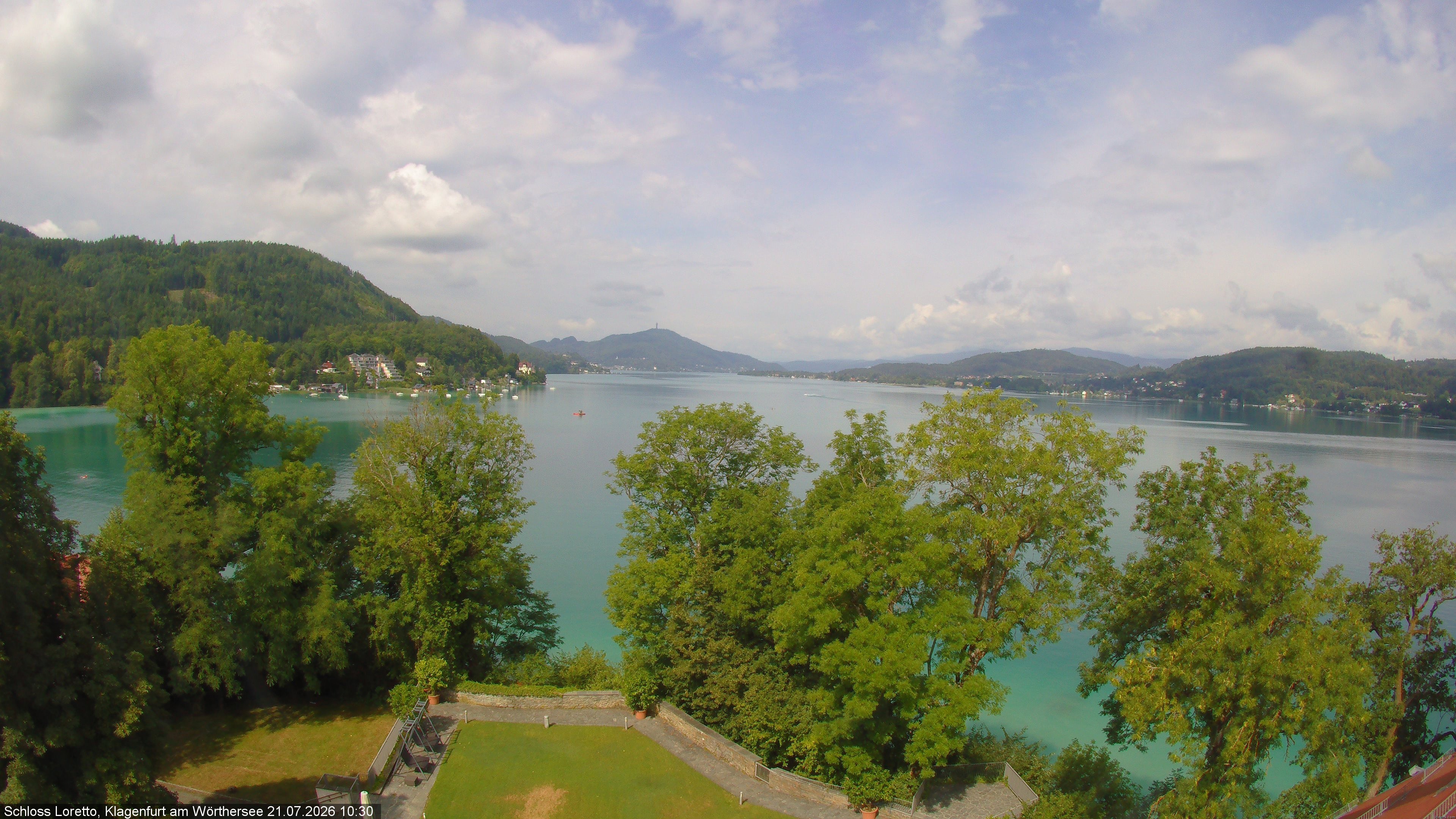 Archiv Foto Webcam Schloss Loretto bei Klagenfurt
